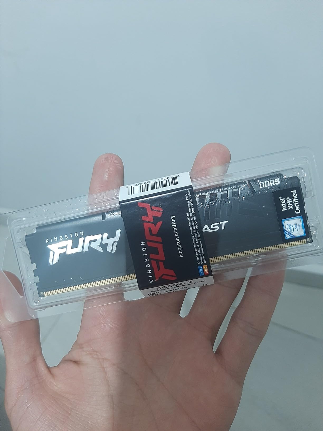 Kingston FURY Beast 16GB 5200MHz DDR5 CL40 Desktop Memory Single Module KF552C40BB-16 customer photo 1