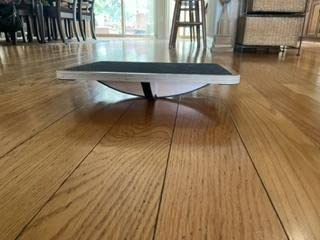 StrongTek Professional Wooden Balance Board, Rocker Board, Wood Standing Desk Accessory, Balancing Board for Under Desk customer photo 2