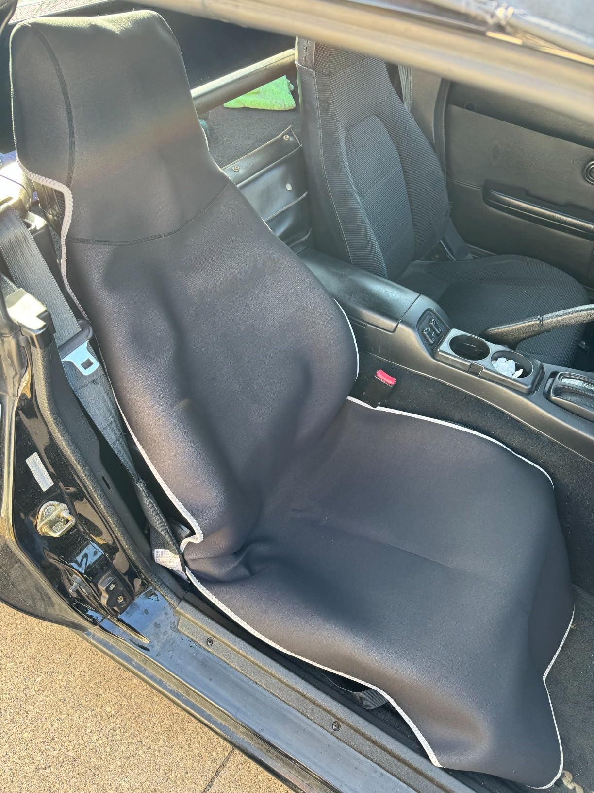 VSHIELD Waterproof Neoprene Car Seat Cover, Sweatproof Non-Slip Seat Protector, Universal Fit for Front Bucket or Rear Bench Seat of Cars, SUVs, Vans, Trucks, Compatible with Airbags and Armrests customer photo 1