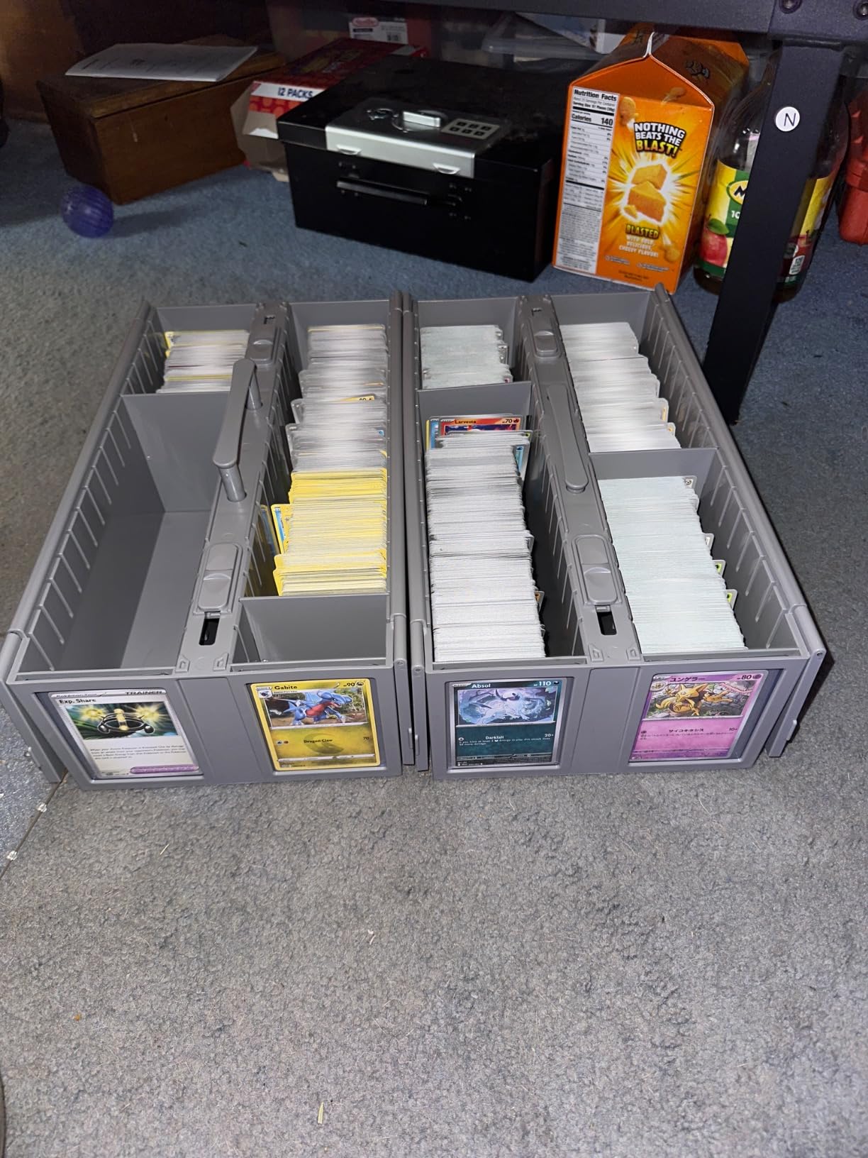 BCW Collectible Card Bin - (Single, Gray) | Holds up to 1600 Cards | Plastic Storage Box for Pokémon, MTG & Sports Cards customer photo 2