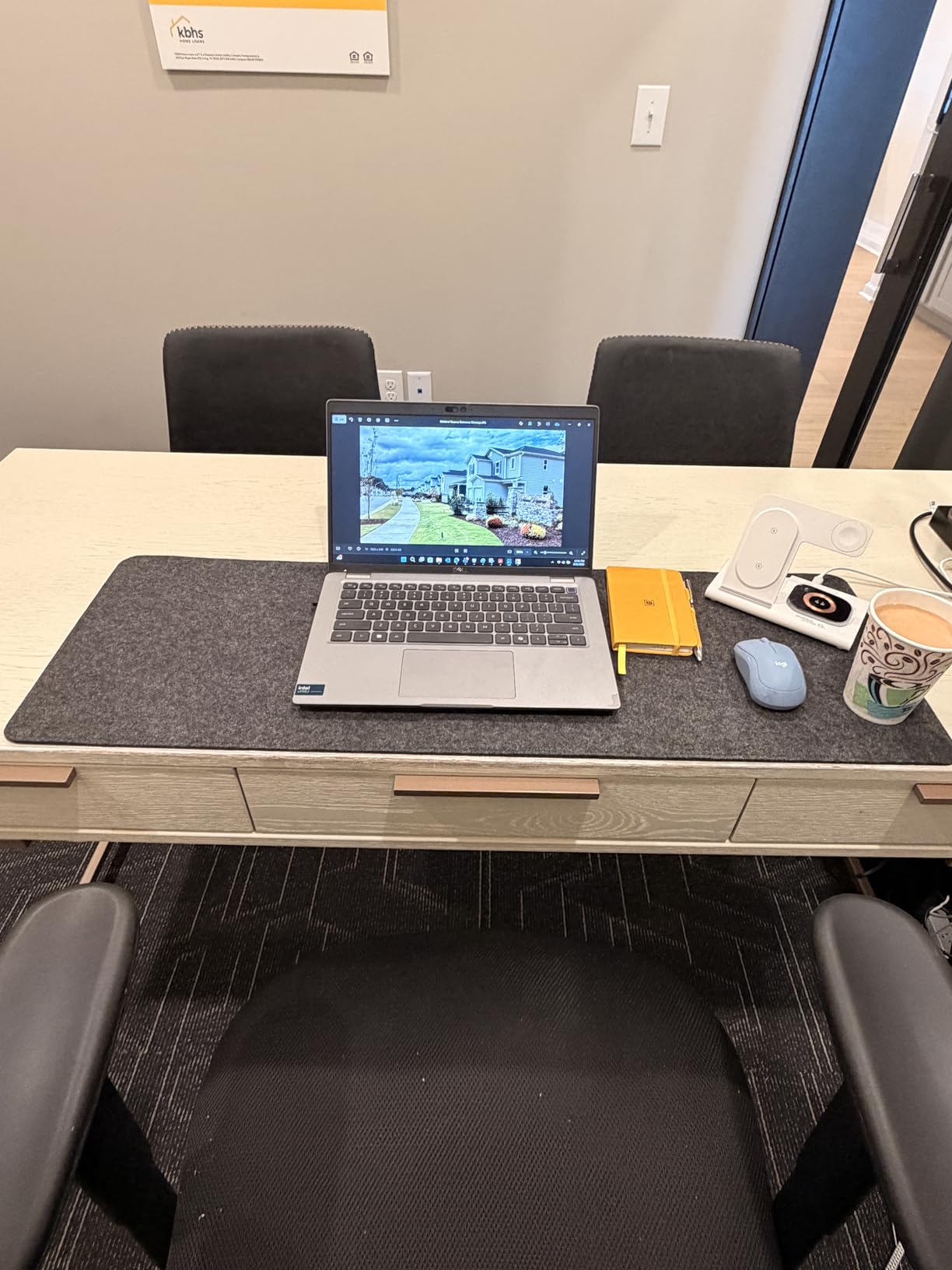 DawnTrees Felt Desk Pad,Keyboard Mat (35.8