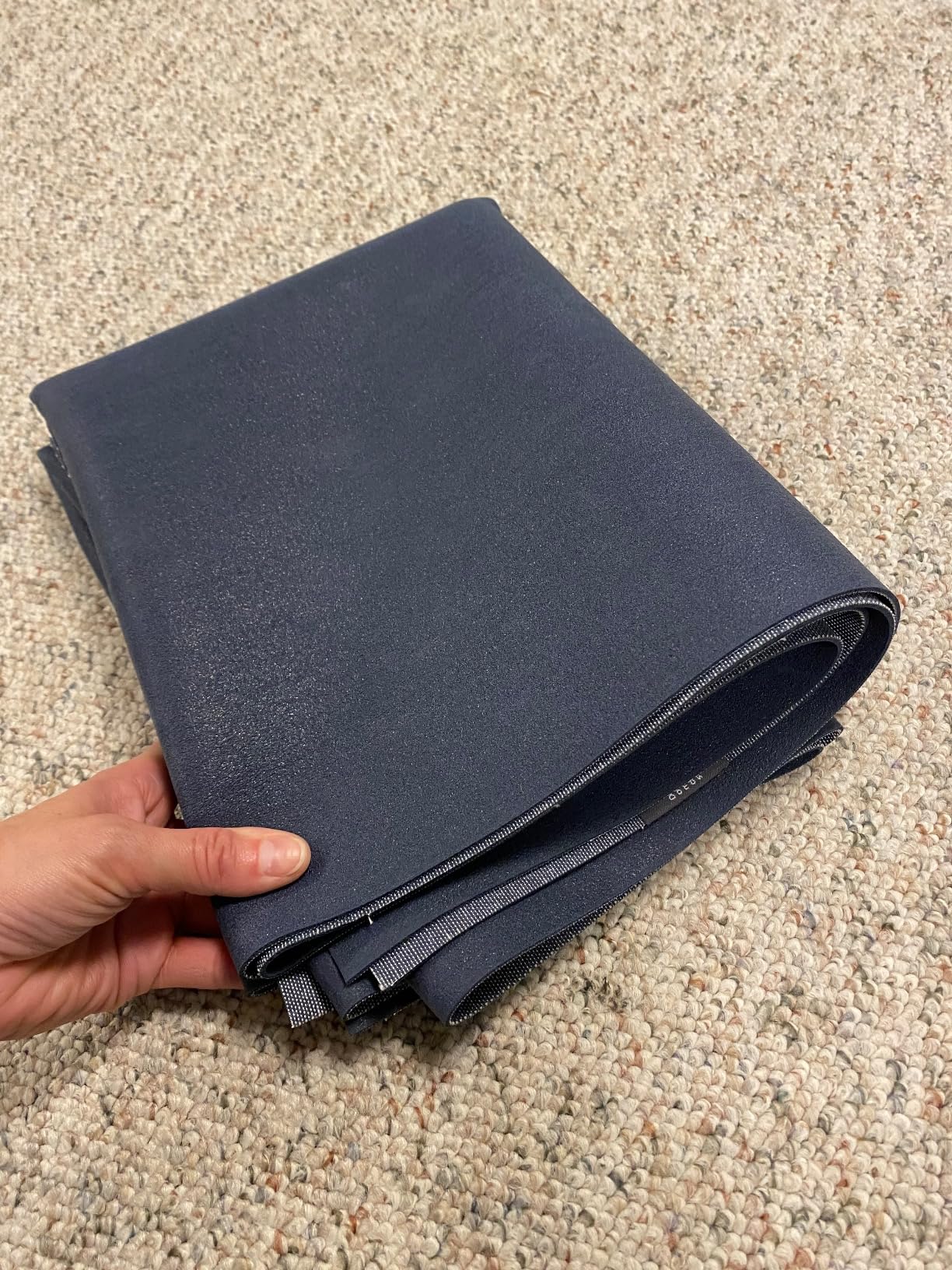 Manduka eKO SuperLite Yoga Mat - 1.5mm Natural Rubber | Foldable & Travel Friendly | Soft Textured Surface | Eco-friendly customer photo 2