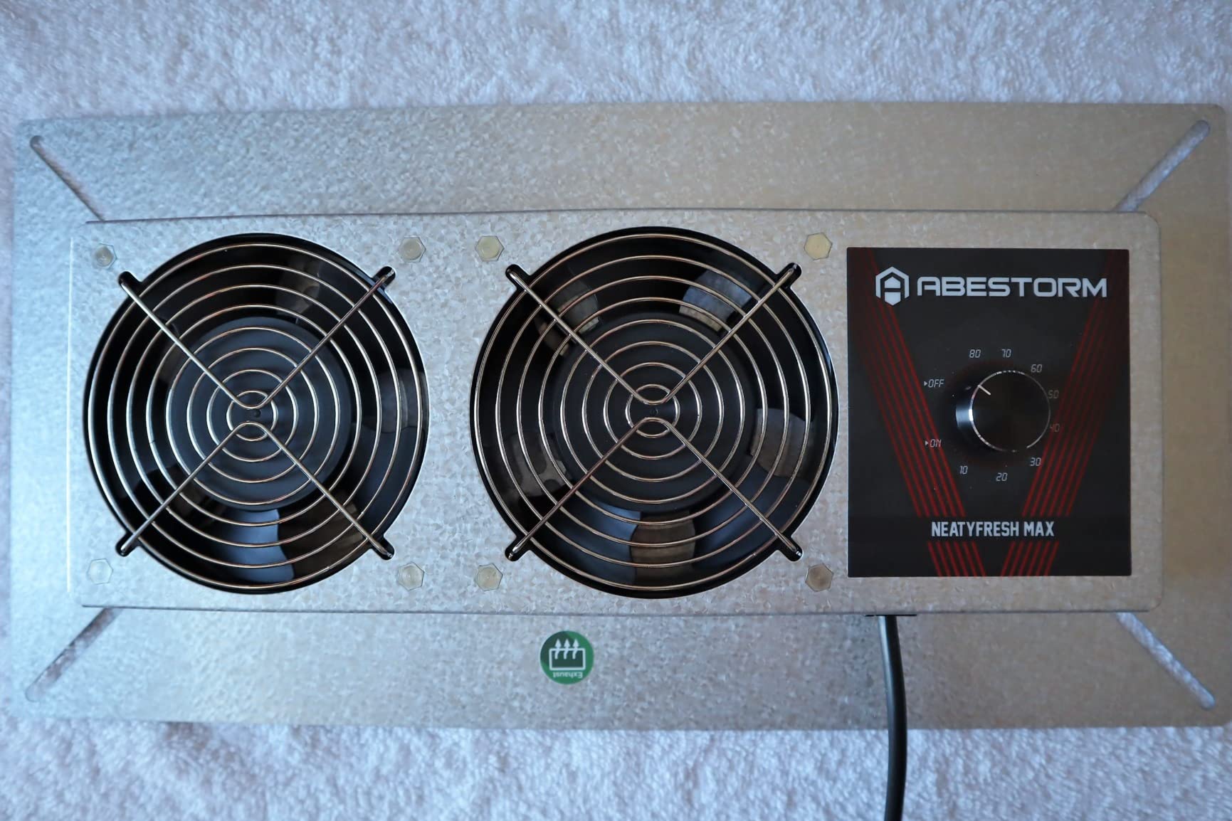 Abestorm Crawlspace Ventilation Fan with Humidistat, Basement Vent Fans with Dehumidistat & Freeze Protection Thermostat, 220 CFM Airflow customer photo 2