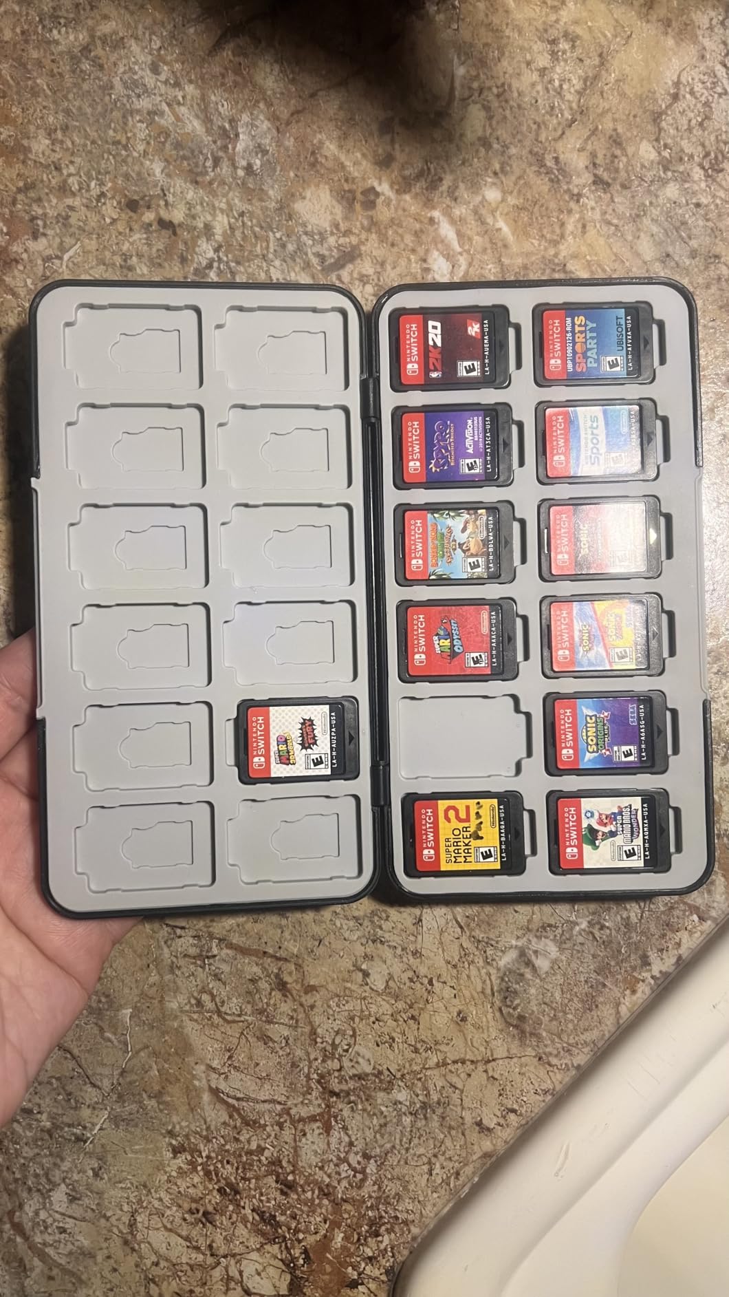HEIYING Game Card Case for Nintendo Switch 2 / Switch OLED, Customized Pattern Portable Travel Carry Case with 48 Game Card Slots and 24 Micro SD Cards Slots customer photo 1