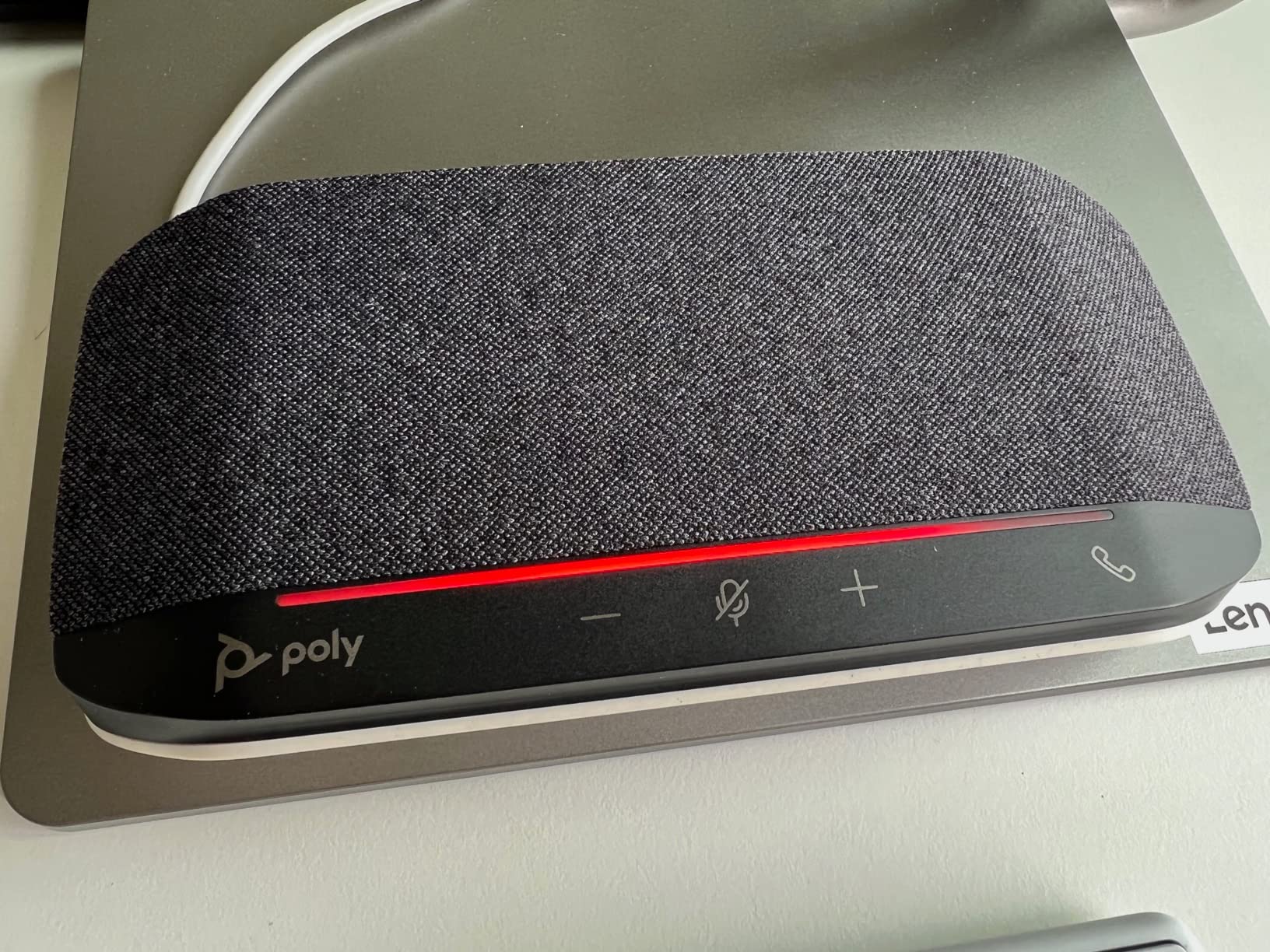 Poly Sync 10 USB Speakerphone (Plantronics) - Two-in-One Portable Speaker for Audio/Video Conference Calls & Music - USB Powered - Dual-Mic, Full-Duplex Audio - Works with Teams, Zoom, Google & More customer photo 2