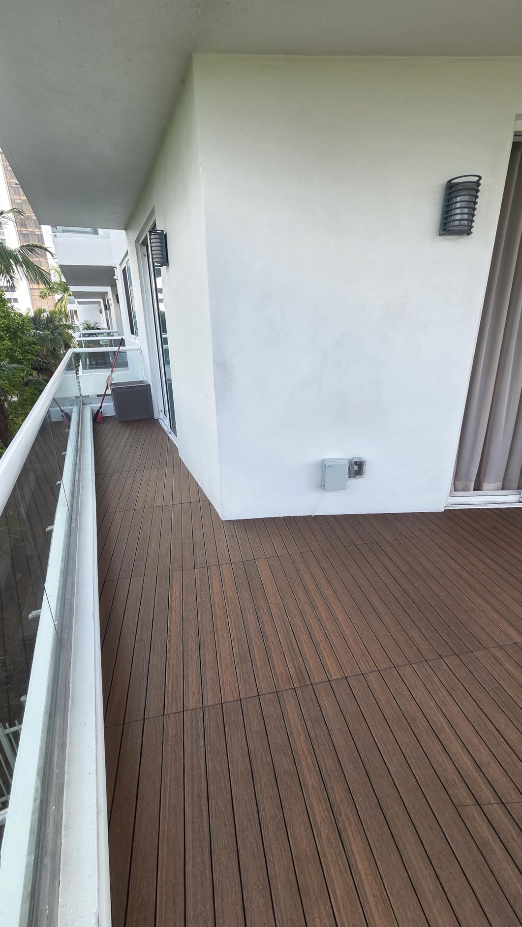 NewTechWood UltraShield Naturale 1 ft. x 3 ft. Quick Deck Composite Outdoor Deck Tile in Icelandic Smoke White (15 sq. ft. per Box) customer photo 2