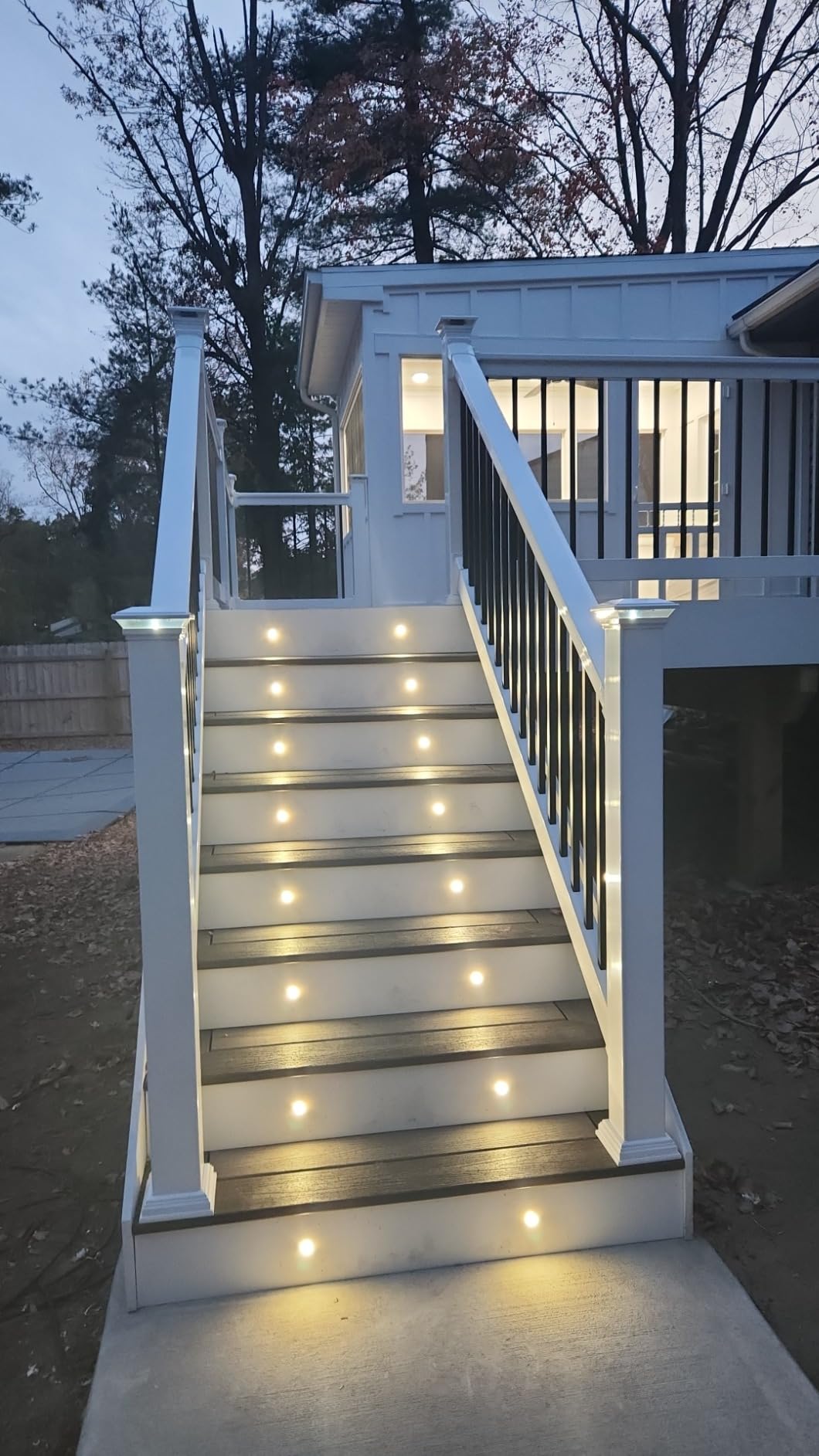 HIBOITEC Recessed LED Deck Light Kits (16 Pack), 12V Low Voltage Landscape Lighting IP67 Waterproof Outdoor Step Stair Lights Warm White Deck Lighting for Garden Yard Steps Stair Patio Floor Decoration customer photo 2