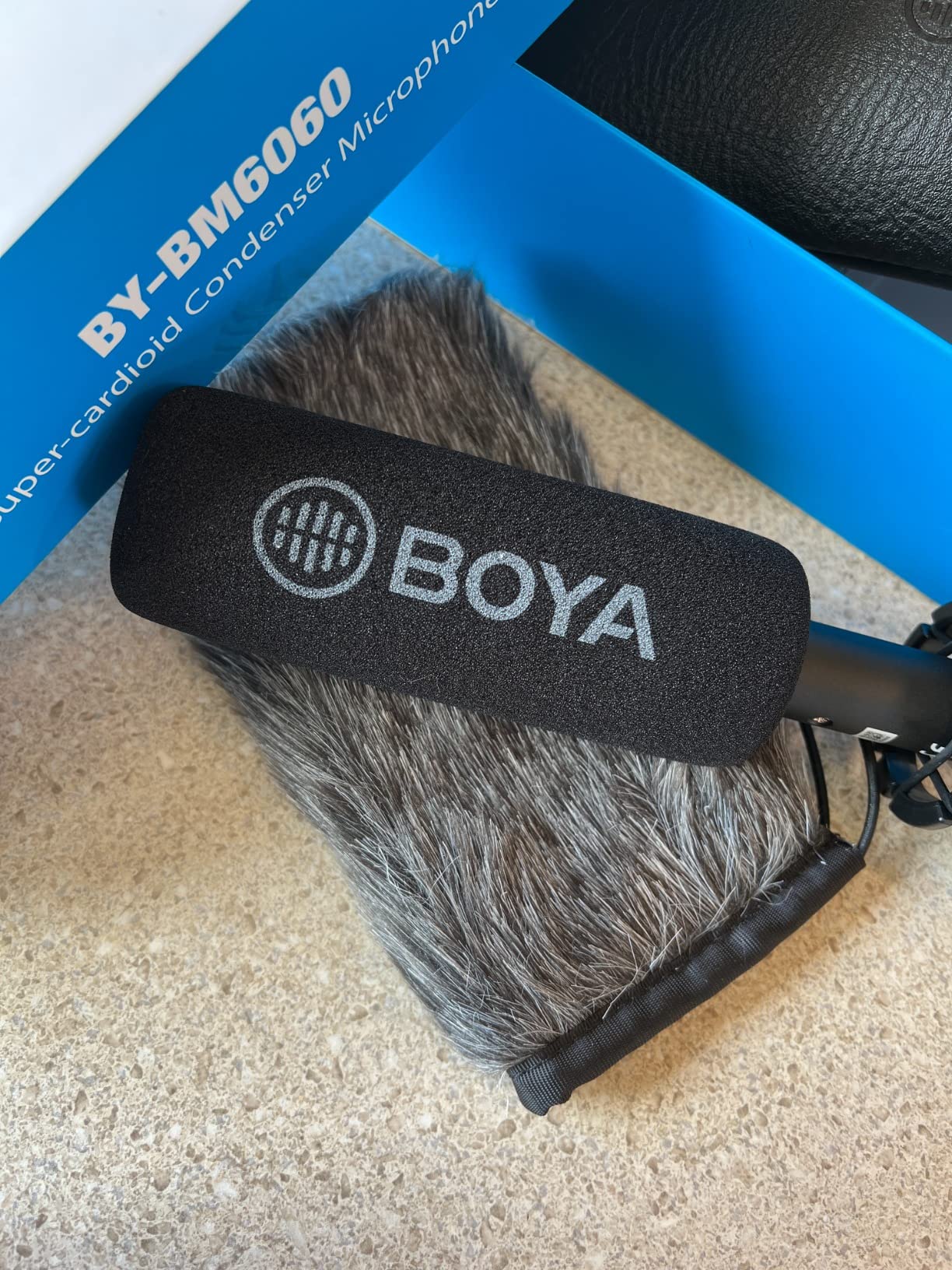 BOYA XLR Microphone, Shotgun Microphone BY-BM6060 with Shockmount Windscreen Mic for Camera DSLR External Condenser customer photo 2