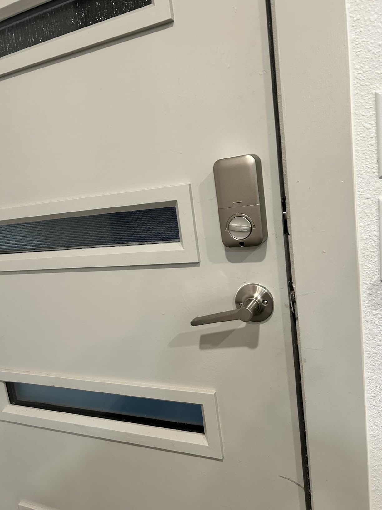 TEEHO TE002 Fingerprint Door Lock - Keyless Entry Electronic Keypad Deadbolt with 2 Backup Keys - Auto Lock - Easy Installation - Smart Locks for Front Door - Matte Black customer photo 2
