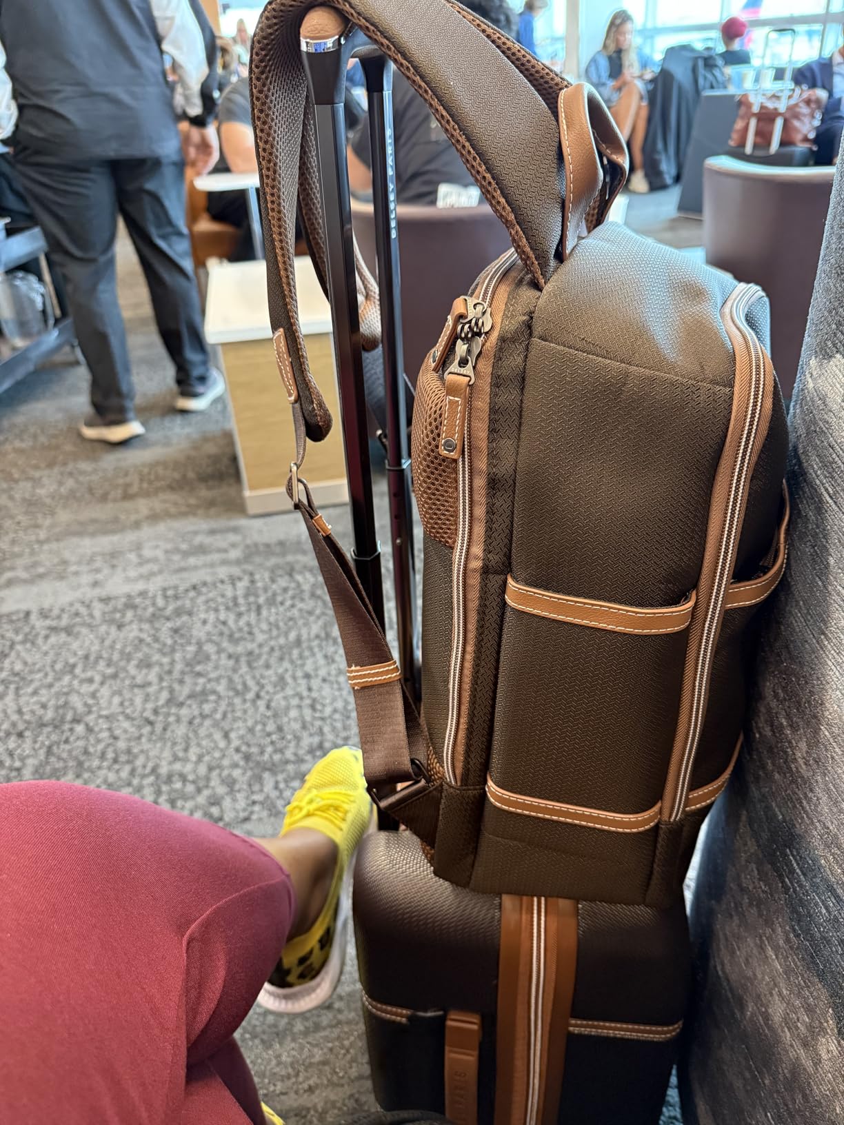 Delsey Paris Chatelet Air 2.0 Carry-On Suitcase 19 Inch, Hardside Polycarbonate Luggage, Dual-Density Spinner Wheels, TSA Lock, USB Port, Angora customer photo 2
