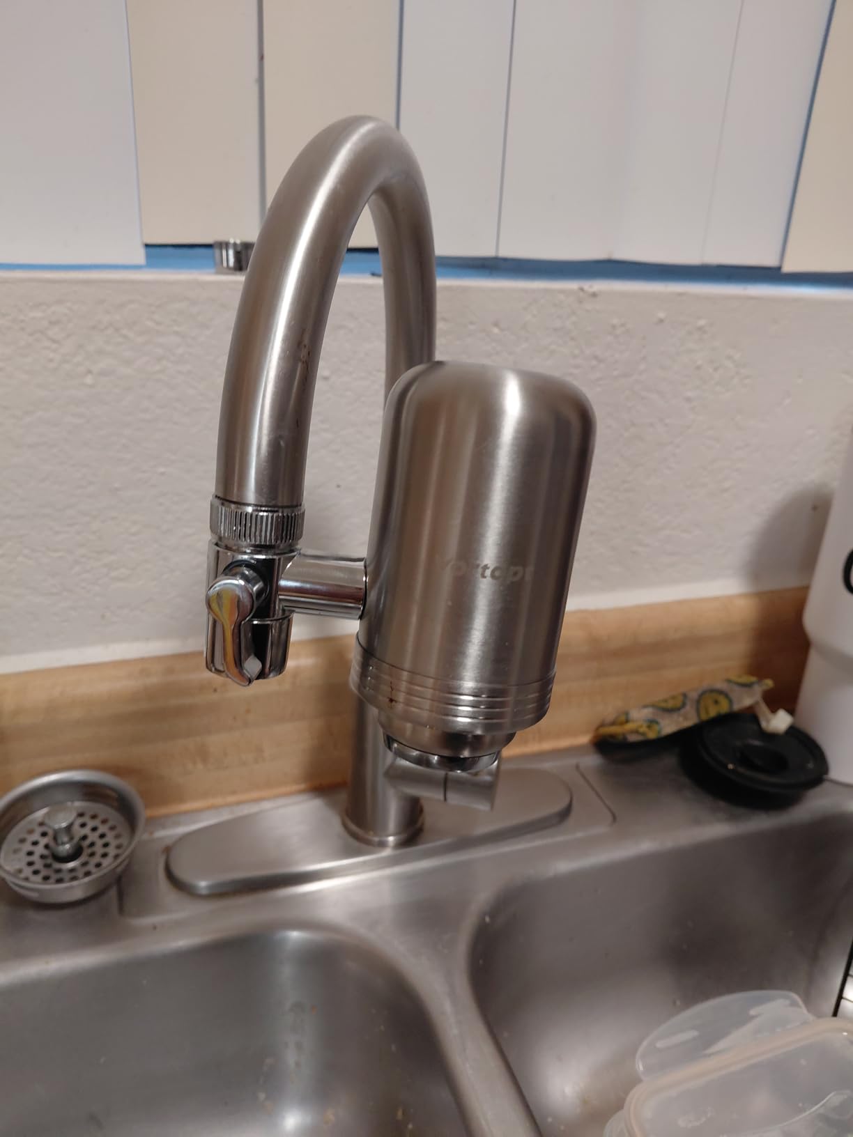 Vortopt Faucet Water Filter for Sink, Rapid Flow - 400 Gallons Faucet Mount Water Filtration System for Tap Water, NSF Certified Reduces Chlorine & Bad Taste with 2 Replacements, T1 customer photo 1