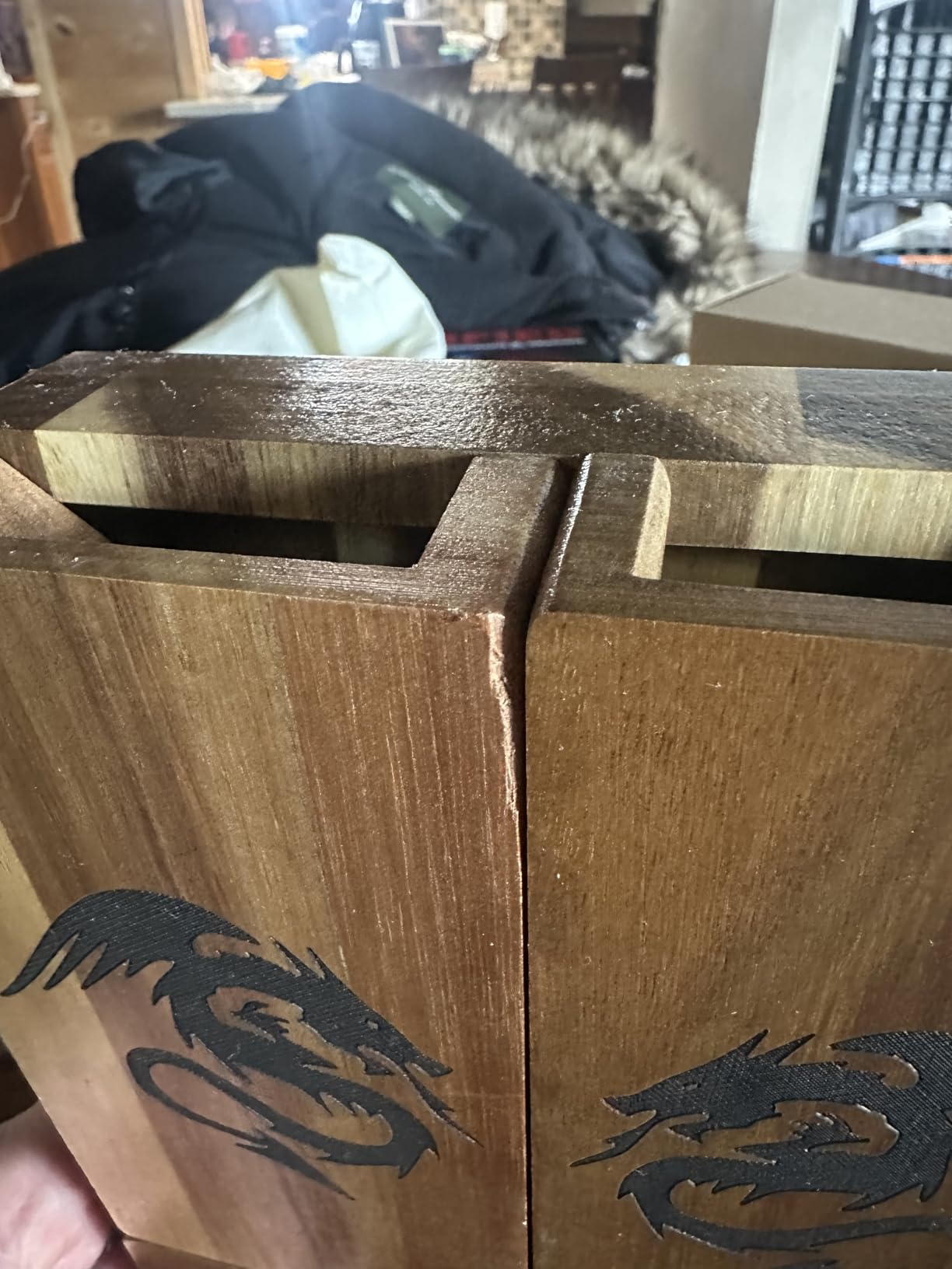 Wooden Magnetic Dice Tower with Tray - Dungeons and Dragons Accessory - Portable Dice Roller for Tabletop RPG - DND Gifts customer photo 2
