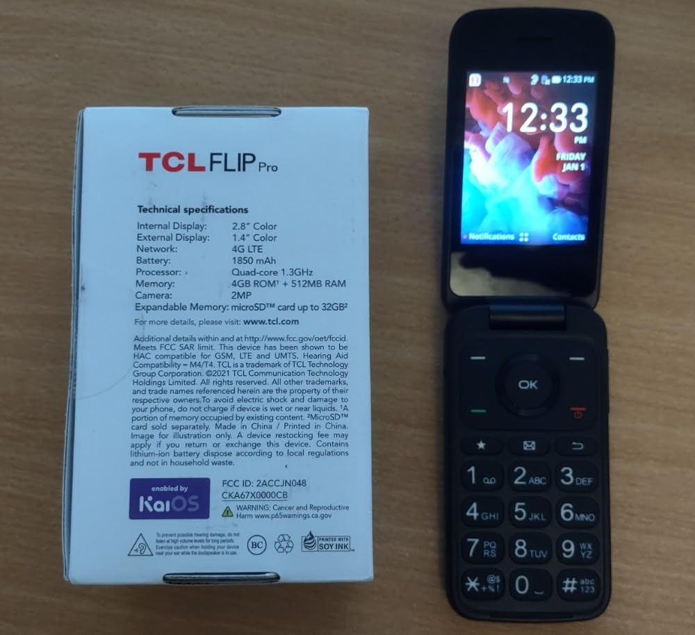 TCL Flip Pro Slate Gray Basic Flip Phone (Verizon) (Renewed) customer photo 1