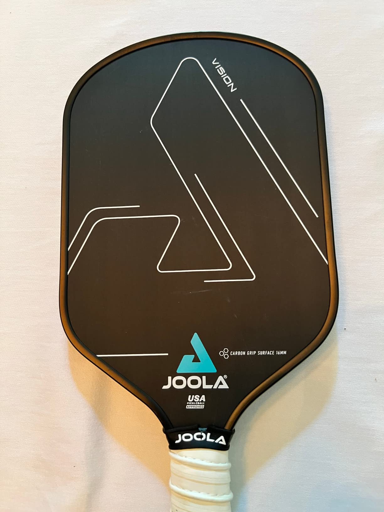 JOOLA Vision Pickleball Paddle with Textured Carbon Grip Surface Technology for Maximum Spin and Control with Added Power - Polypropylene Honeycomb Core Pickleball Racket 16mm customer photo 2
