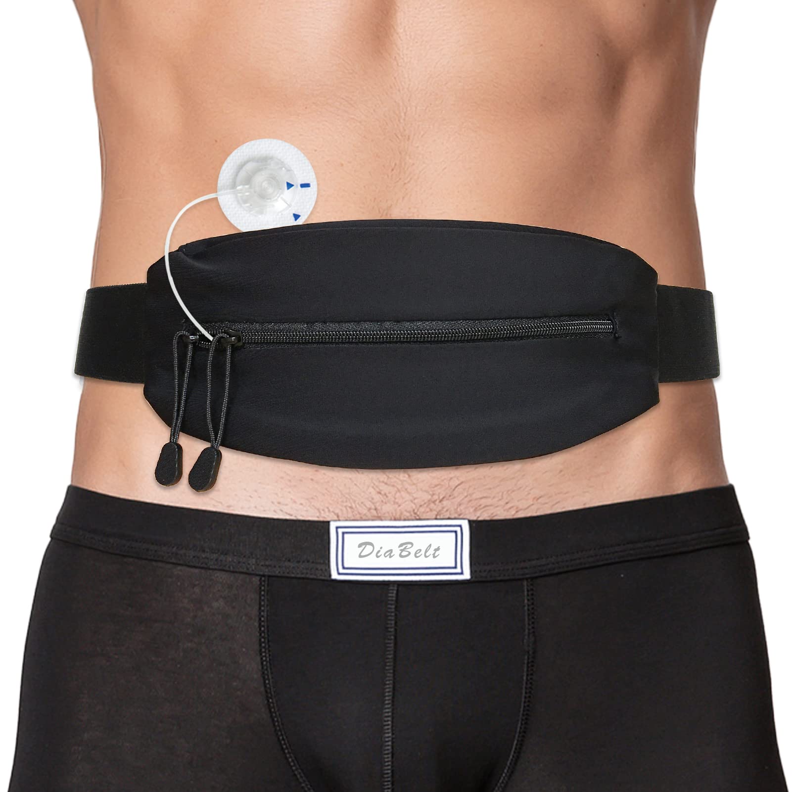 Insulin Pump Belt with Double Slide Zipper Pouch Medical Holder for Diabetic T1D Adjustable Waist Band customer photo 1