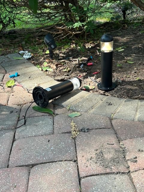 6 Pack Low Voltage Landscape Pathway Lights, 12V LED Bollard Light IP67 Waterproof, Outdoor Driveway Walkway Wired Lights (Included Connector) - Yard Garden Lawn, 2700K Warm White customer photo 2