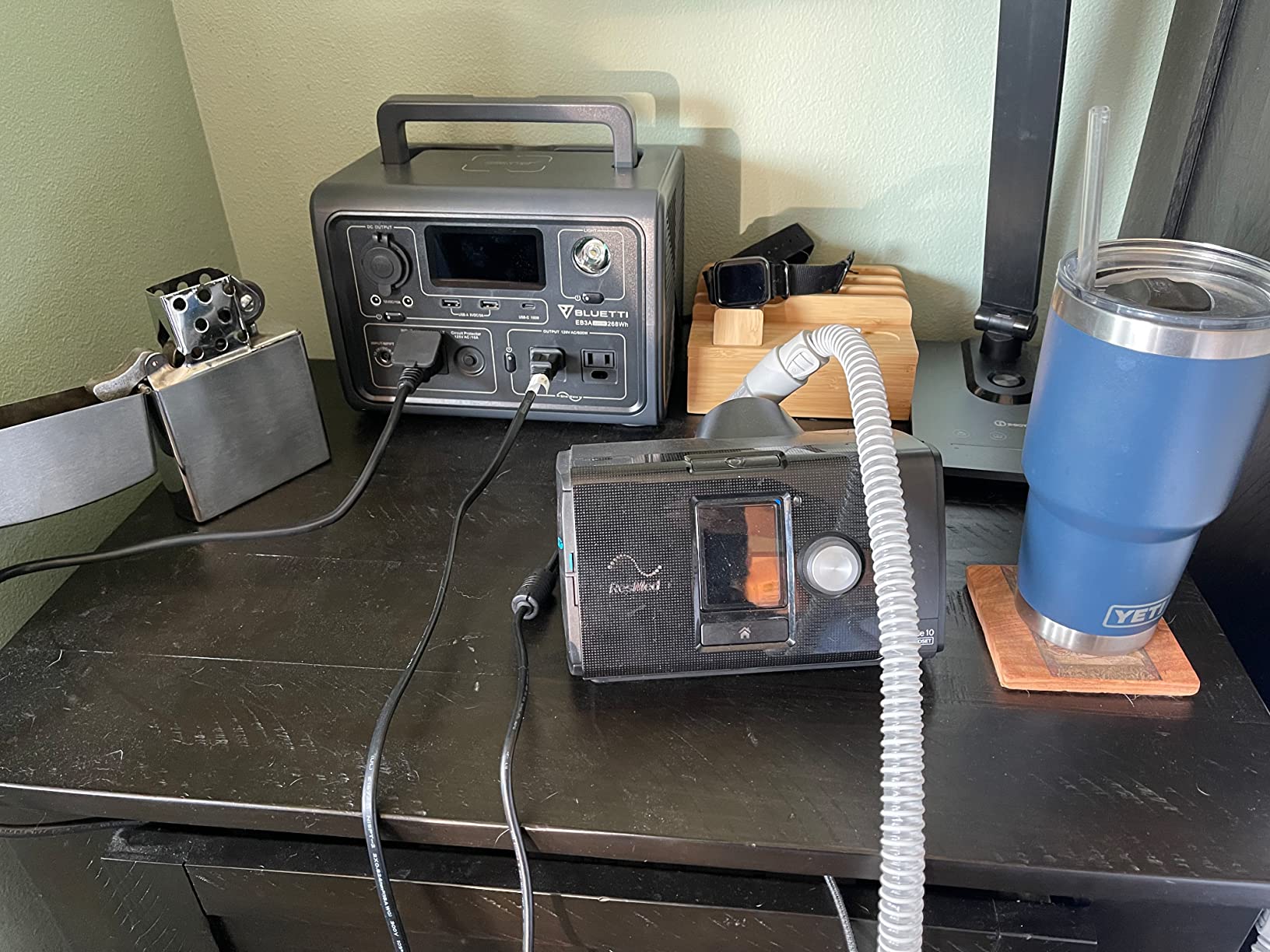 EB3A Portable Power Station, 268Wh Solar Generator LiFePO4 Battery Backup w/ 2 600W (1200W Surge) AC Outlets, Recharge from 0-80% in 30 Min., LFP Backup for Outdoor Camping, Trip, Power Outage customer photo 2