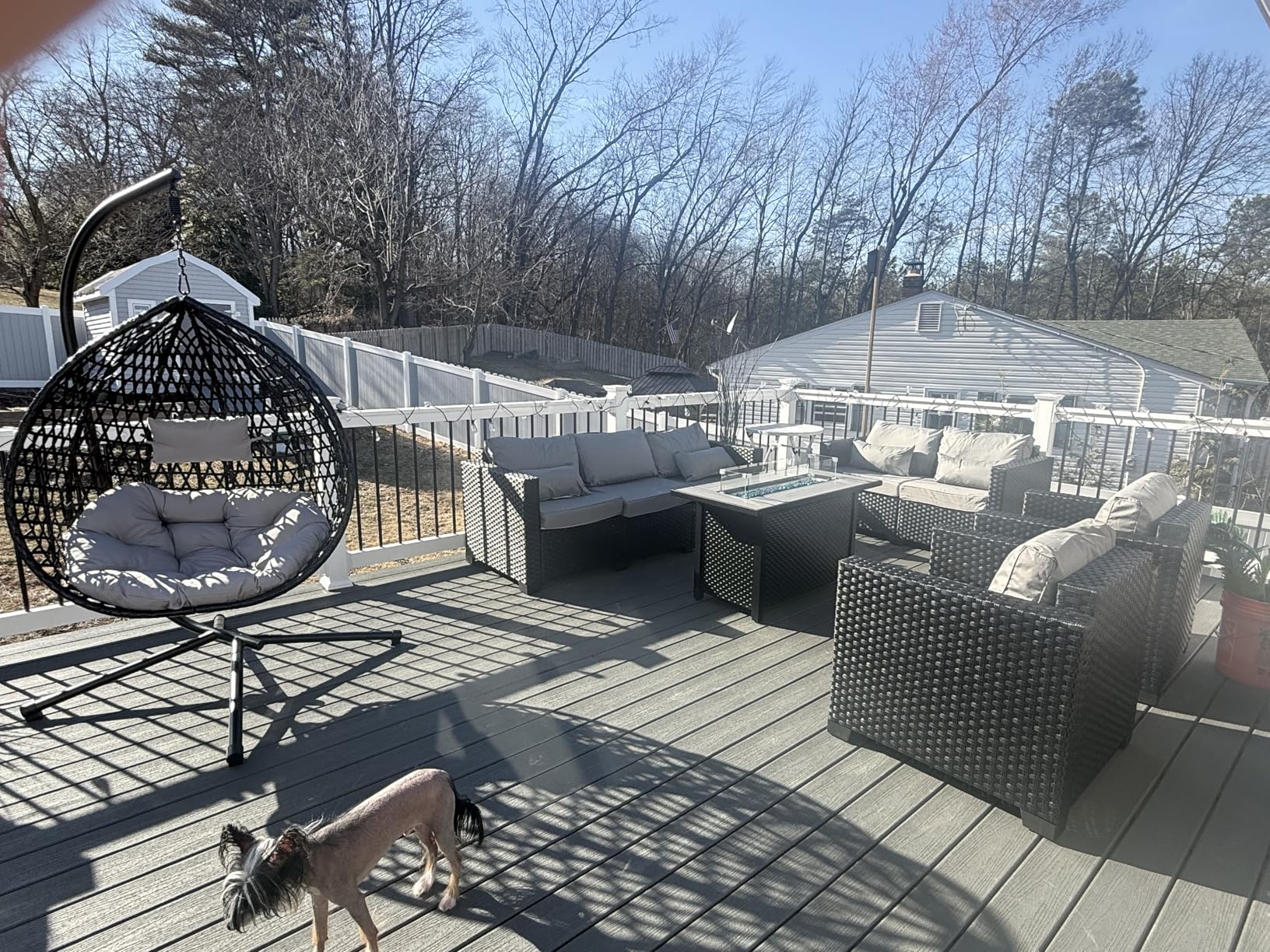 Rattaner 5-Piece Patio Furniture Sofa Set Outdoor Wicker Sectional Couch with Storage Table Non-Slip Cushions Furniture Covers, Grey customer photo 1