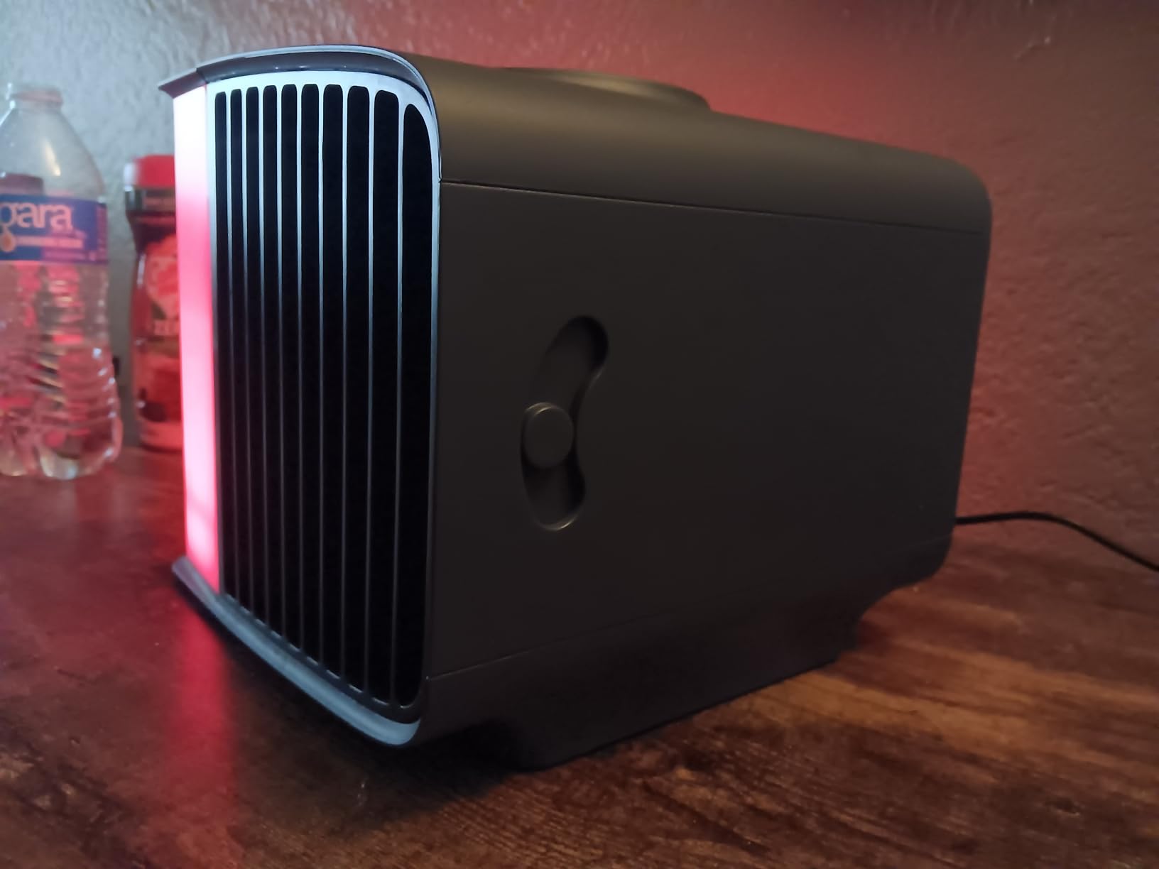 Cooling Fan for Desk and Camping - Portable Air Conditioners - Small Ice Fan for Tent - Mini Swamp Cooler - Evaporative Air Cooler, Evasmart Grey customer photo 1