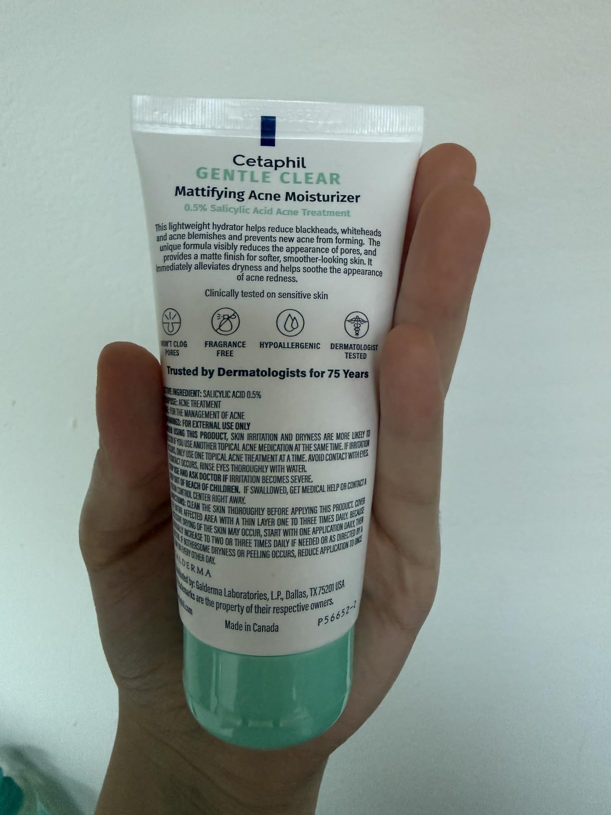 Cetaphil Gentle Clear Complexion-Clearing BPO Acne Cleanser with 2.6% Benzoyl Peroxide, Creamy and Soothing for Sensitive Skin, Suitable for All Skin Types, 4.2oz customer photo 2