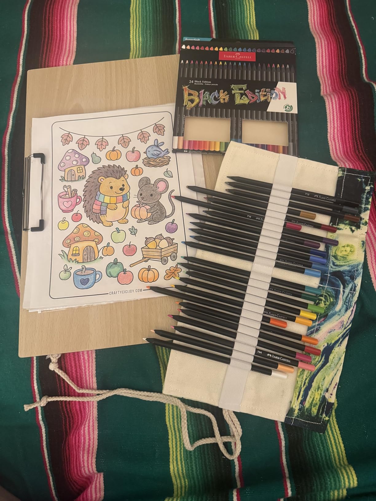 Faber-Castell Black Edition Colored Pencils - Soft Core Pencils with Bold Pigment - 50 Count customer photo 2