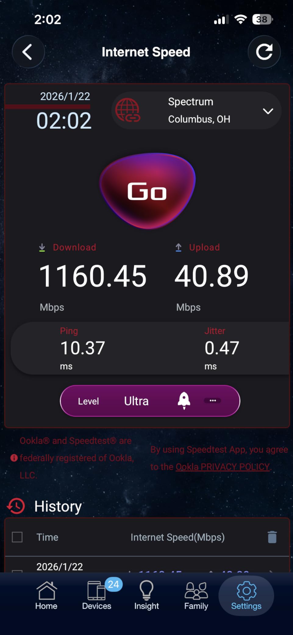 ASUS ROG Rapture WiFi 6E Gaming Router (GT-AXE16000) - Quad-Band, 6 GHz Ready, Dual 10G Ports, 2.5G WAN Port, AiMesh Support customer photo 1