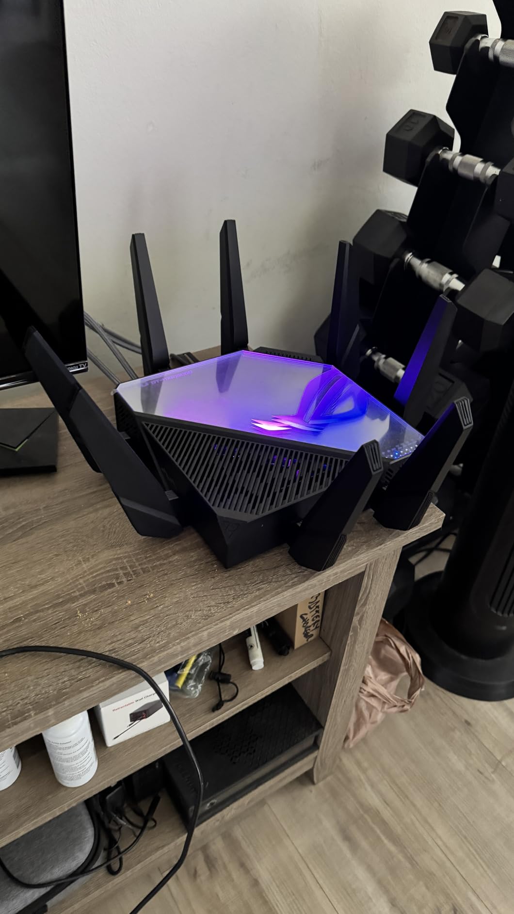 ASUS ROG Rapture WiFi 6E Gaming Router (GT-AXE16000) - Quad-Band, 6 GHz Ready, Dual 10G Ports, 2.5G WAN Port, AiMesh Support customer photo 2