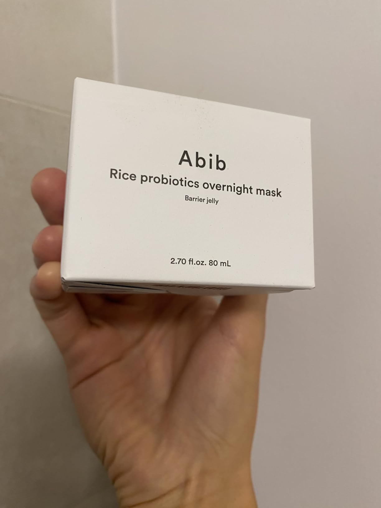 Abib Rice Probiotics Overnight Face Mask Barrier Jelly 2.7 fl oz | Korean Sleeping Mask for Glass Skin | Moisturizing & Slugging Cream customer photo 1