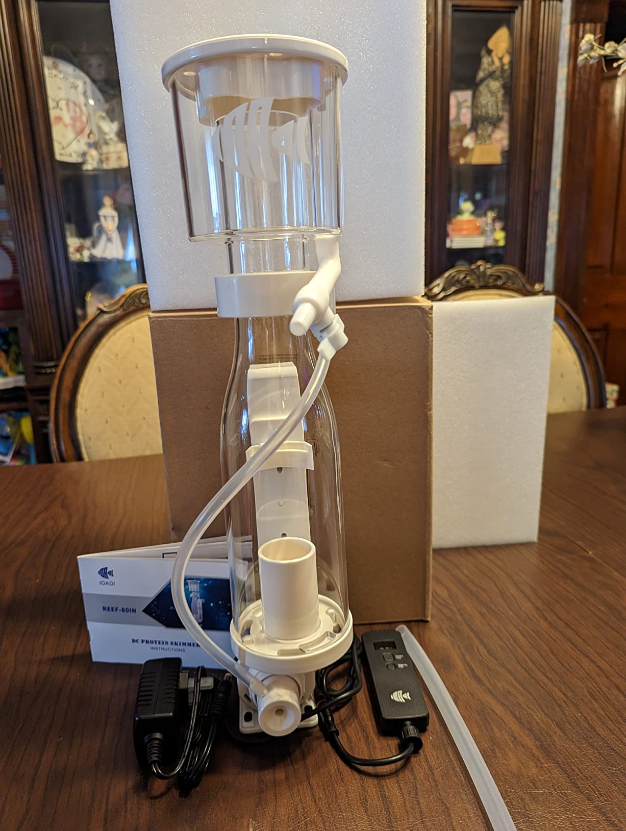 Protein Skimmers for Saltwater Aquariums, Hang On Protein Skimmer for Fish Tanks up to 80 Gallons customer photo 1
