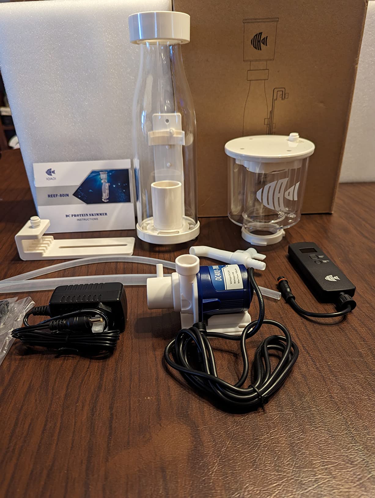 Protein Skimmers for Saltwater Aquariums, Hang On Protein Skimmer for Fish Tanks up to 80 Gallons customer photo 2