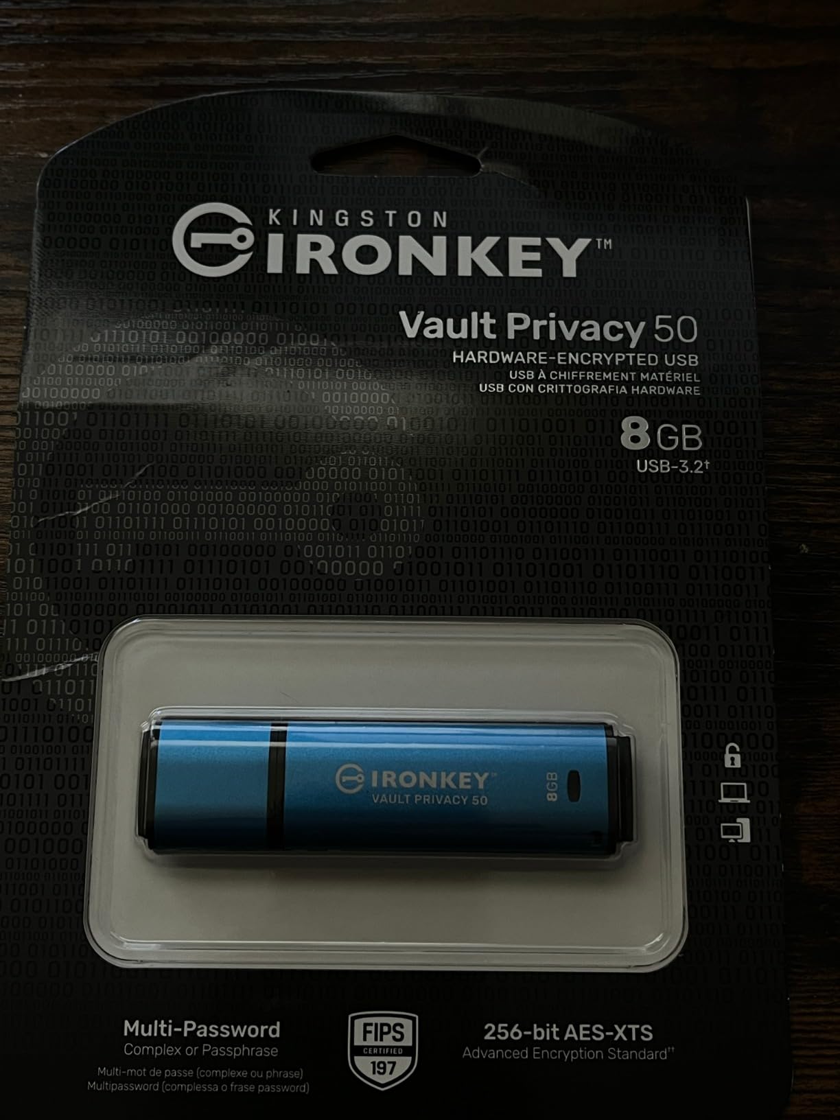 Kingston IronKey Vault Privacy 50 128GB Encrypted USB | FIPS 197 | AES-256bit | BadUSB Attack Protection | Multi-Password Options customer photo 1