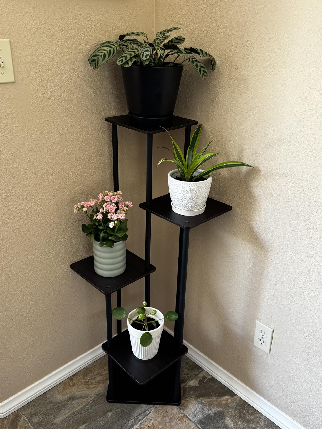 AZERPIAN Plant Stand 5 Tier Indoor Metal Flower Shelf for Multiple Plants Corner Tall Flower Holders customer photo 2