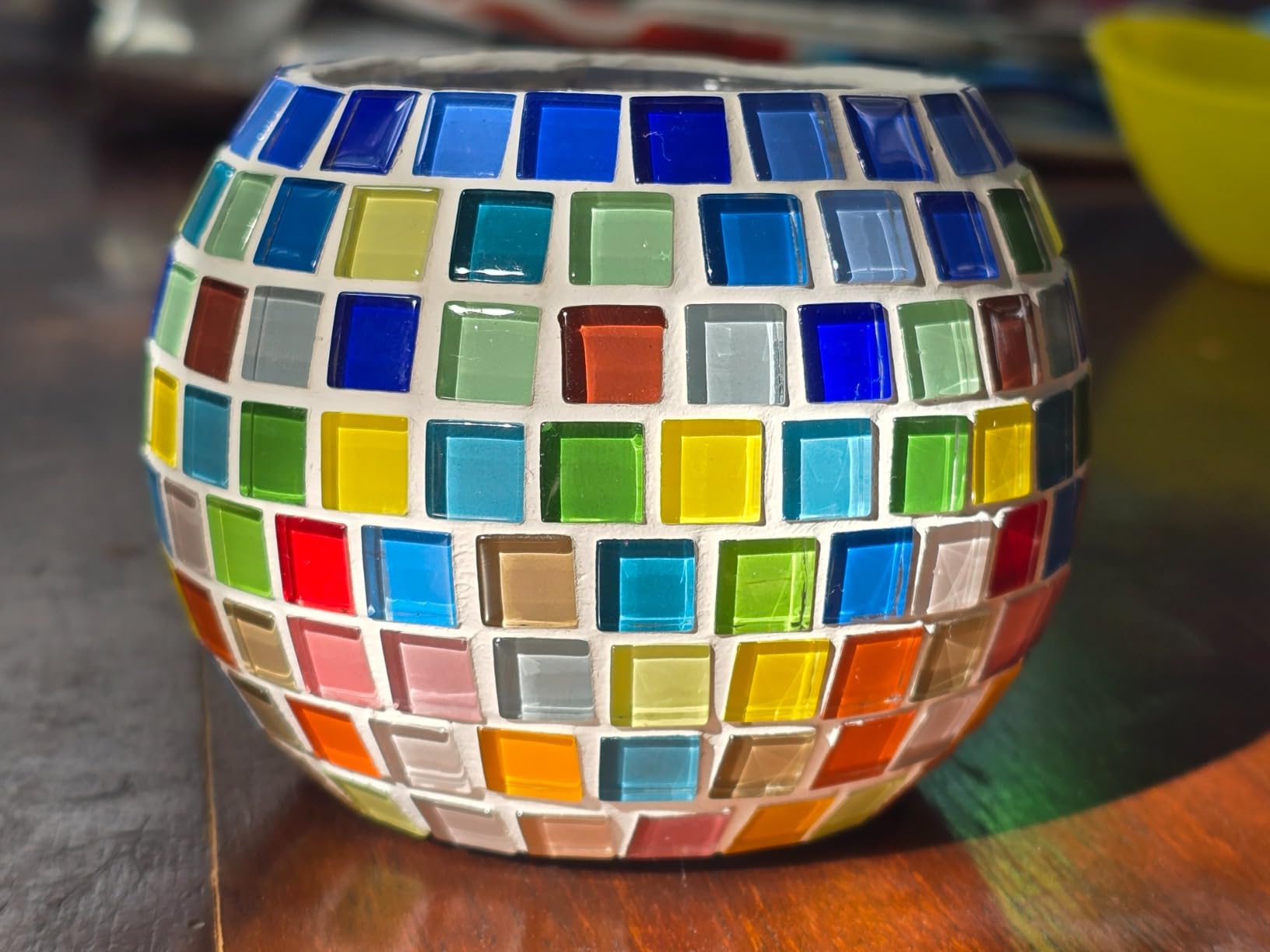 Glass Mosaic Candle Holder Kit - DIY Mosaic Kits for Adults & Crafts for Girls 8-12 - Arts and Crafts Tealight Candle Holder for Home Decor customer photo 1