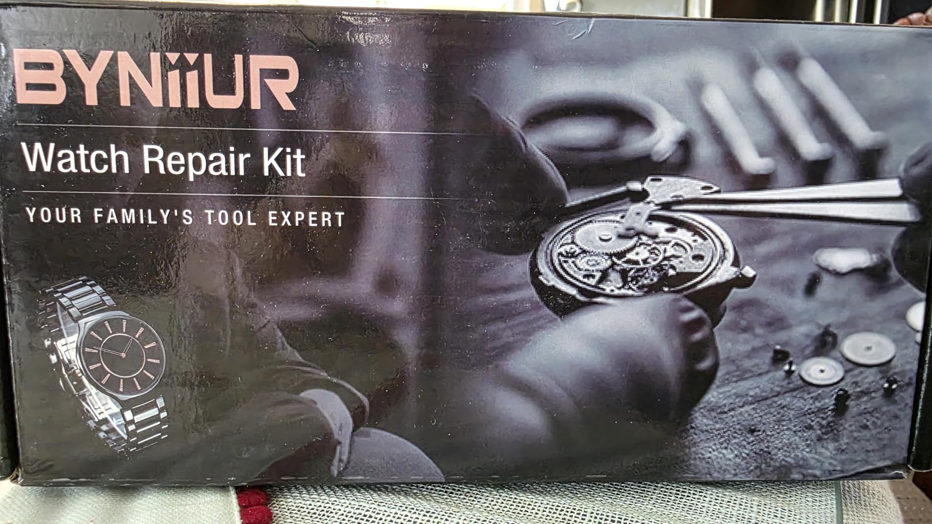 Watch Repair Kit, BYNIIUR Watch Battery Replacement Tool Kit, Watch Repair Tools & Kits, Watch Link Removal Tool Kit Watch Band Tool Set with Carrying Case, Watch Case Opener Spring Bar Tools customer photo 1