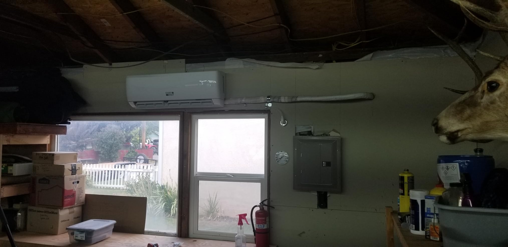 COSTWAY 12000BTU Mini Split Air Conditioner & Heater, 20 SEER2 115V Wall-Mounted Ductless AC Unit Cools Rooms up to 750 Sq. Ft, Energy Efficient Inverter AC with Heat Pump (Blast Series) customer photo 1