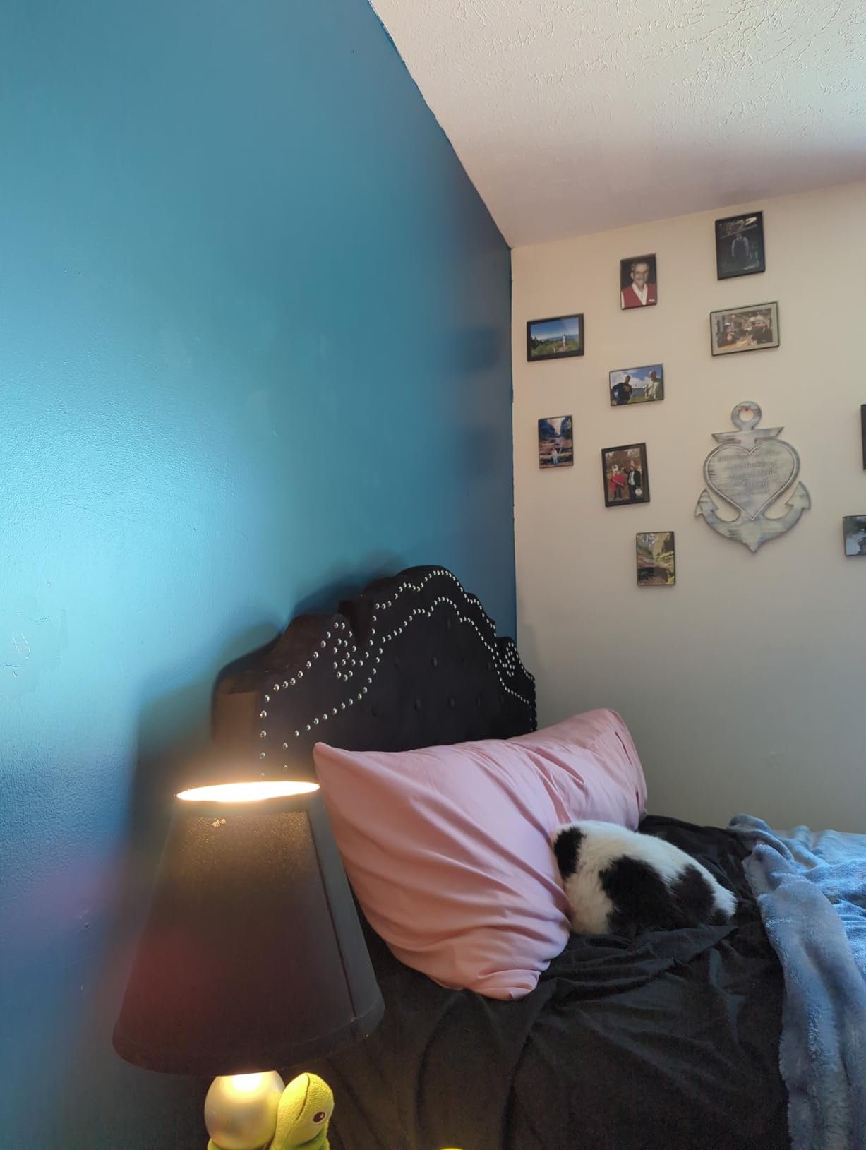 Glidden Total Interior Wall Paint & Primer All-in-One, Blue Bows/Blue, Semi-Gloss, 1 Gallon customer photo 1
