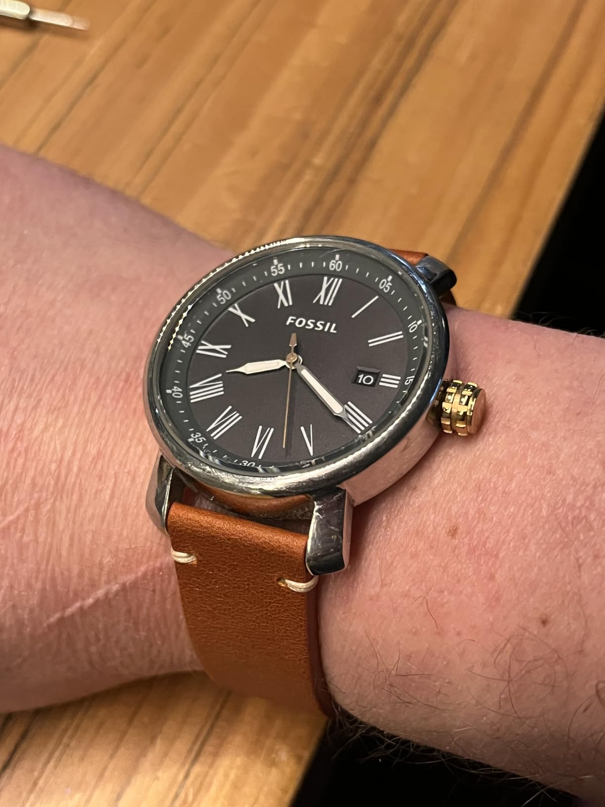 BISONSTRAP Men's Watch Bands, Hand-Stitched Leather Watch Straps, Quick Release customer photo 2