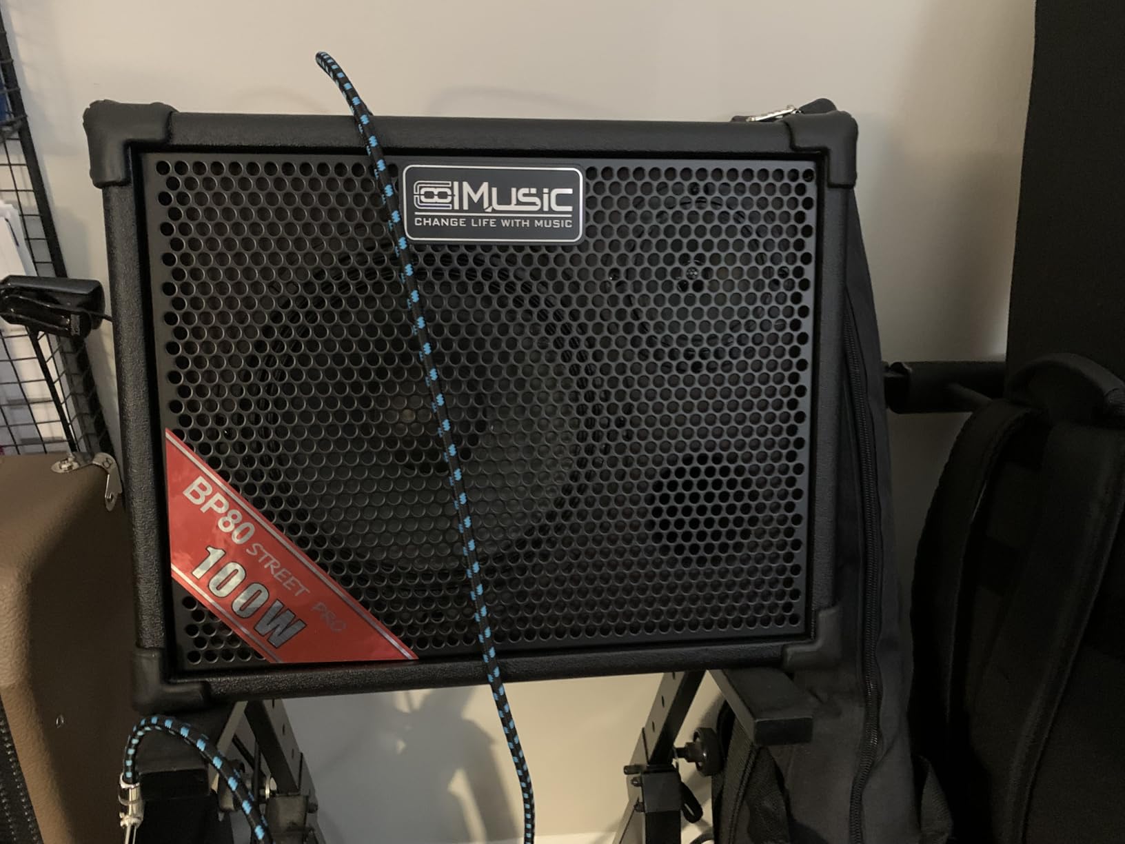 Coolmusic BP80 Battery Powered Acoustic Guitar Amplifier- Portable Bluetooth Speaker 100W, 6 Inputs,3 Band EQ,Black(3-Year Warranty) customer photo 1