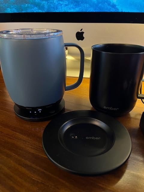 Nextmug - Temperature-Controlled, Self-Heating Coffee Mug (Black - 14 oz.) customer photo 2