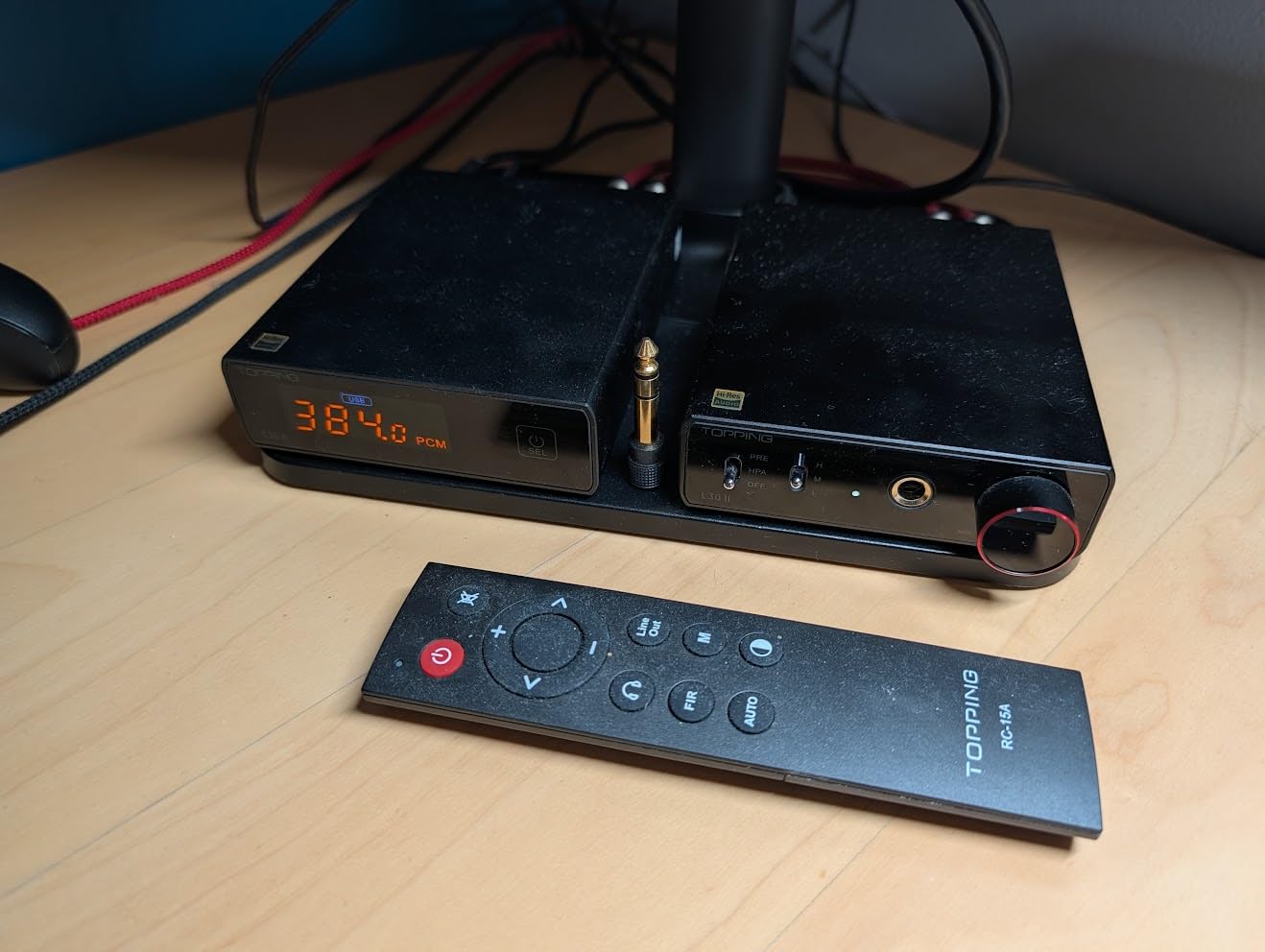 Topping E30 II DAC Preamp Audio Decoder- 2xAK4493S Hi-Res XMOS XU208 DAC 32Bit/768kHz DSD512 DSD Direct Mode for USB/Coax/Opt Inputs RCA HiFi Stereo Digital Audio Decoder(Black) customer photo 1