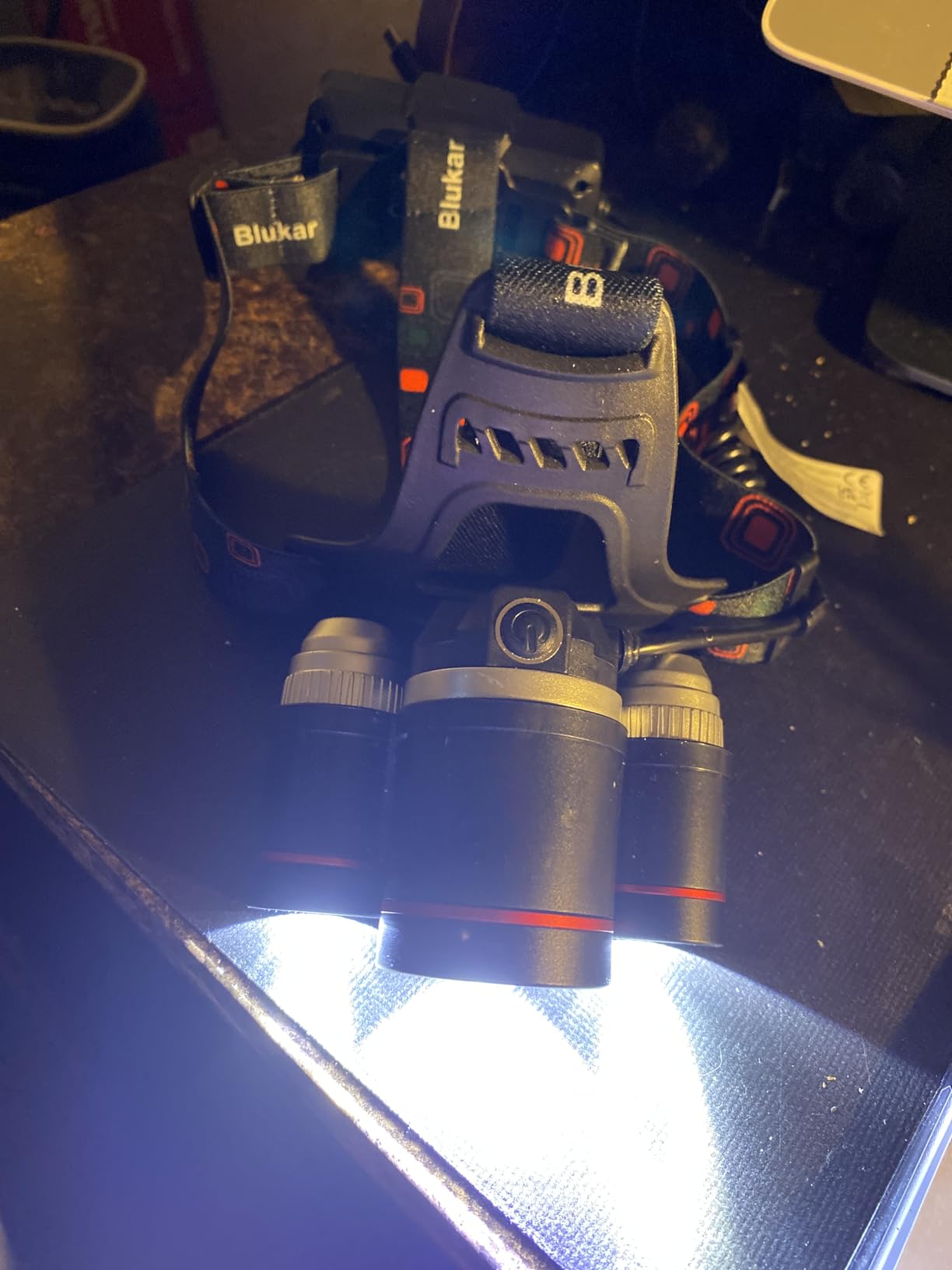 Blukar LED Headlamp, Super Bright Rechargeable Headlight Flashlight - 3 Lights 5 Modes, Zoomable, Spotlight & Floodlight Combination customer photo 1