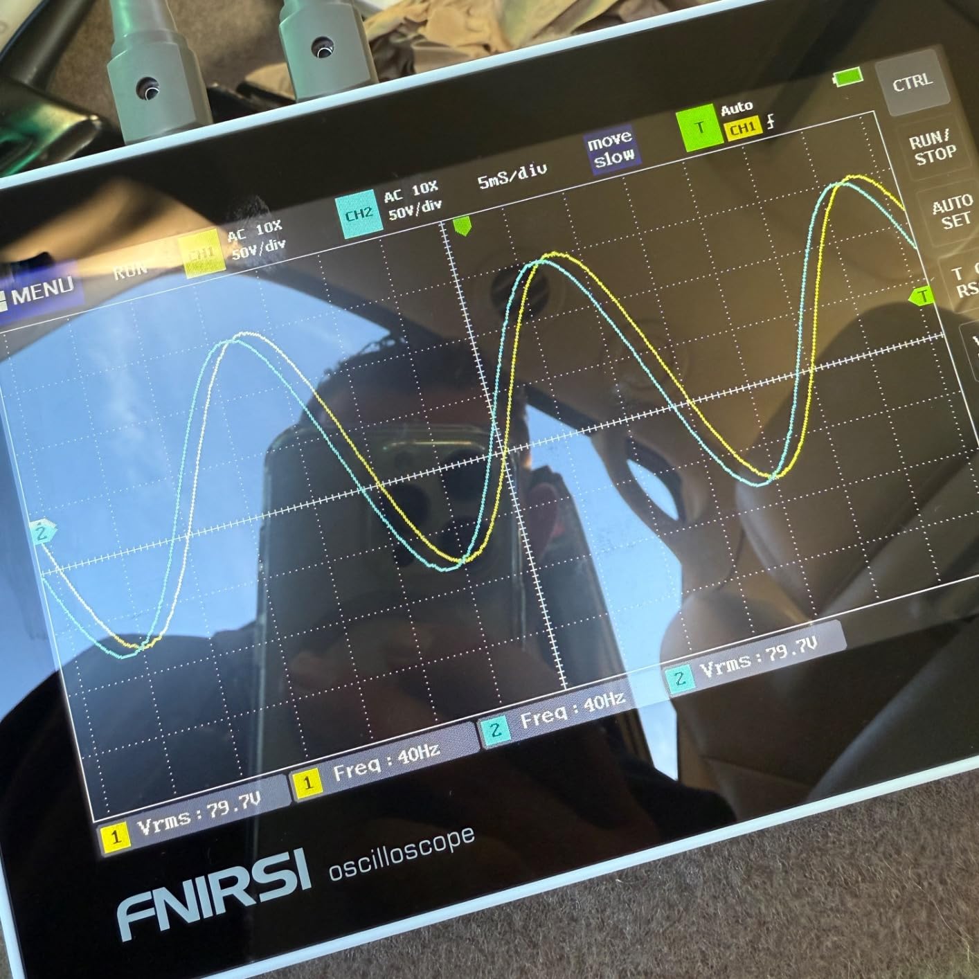 FNIRSI 1013D Oscilloscope - Handheld Tablet Oscilloscope, Portable Digital Storage Oscilloscope Kit 2 Channels 100Mhz Bandwidth 1GSa/s Sampling Rate 7