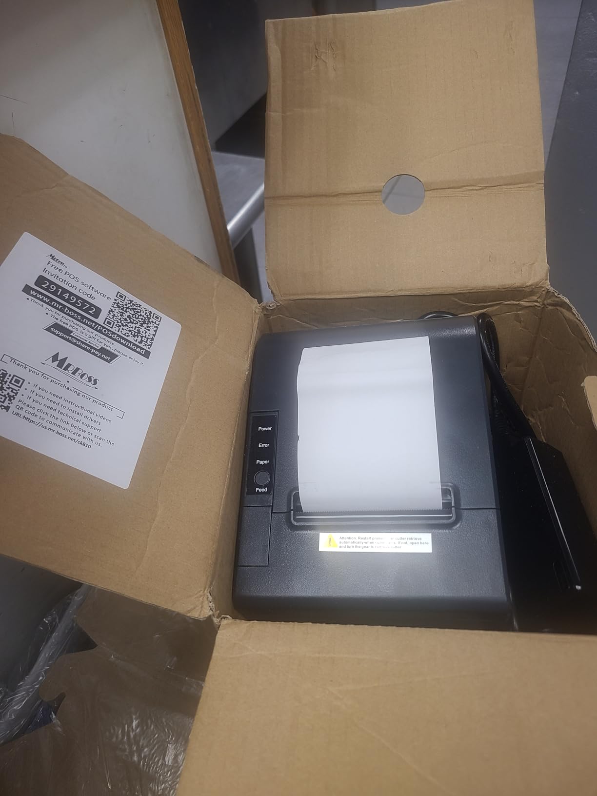 Delivery Platform Thermal Printer 3 1/8 PaperWidth POS Cash Register Dual Bluetooth WiFi USB Support Print Receipt Ticket Ubereats Doordash Grubhub Postmates APP customer photo 1