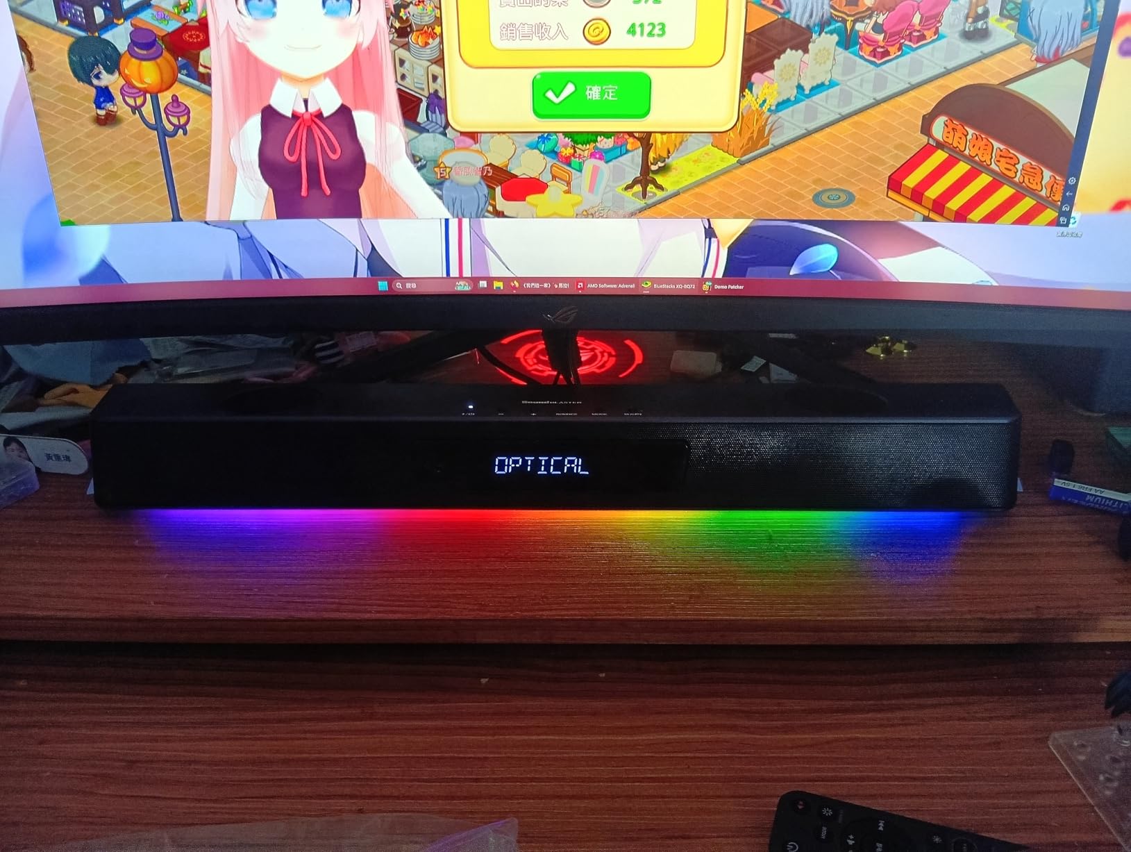 Creative Sound Blaster Katana V2X 5.1 Multi-Channel Gaming Soundbar with Compact Subwoofer, 180W Peak Power, ft Tri-Amplified 5-Driver Design, Super X-Fi Technology, and RGB Lighting customer photo 1