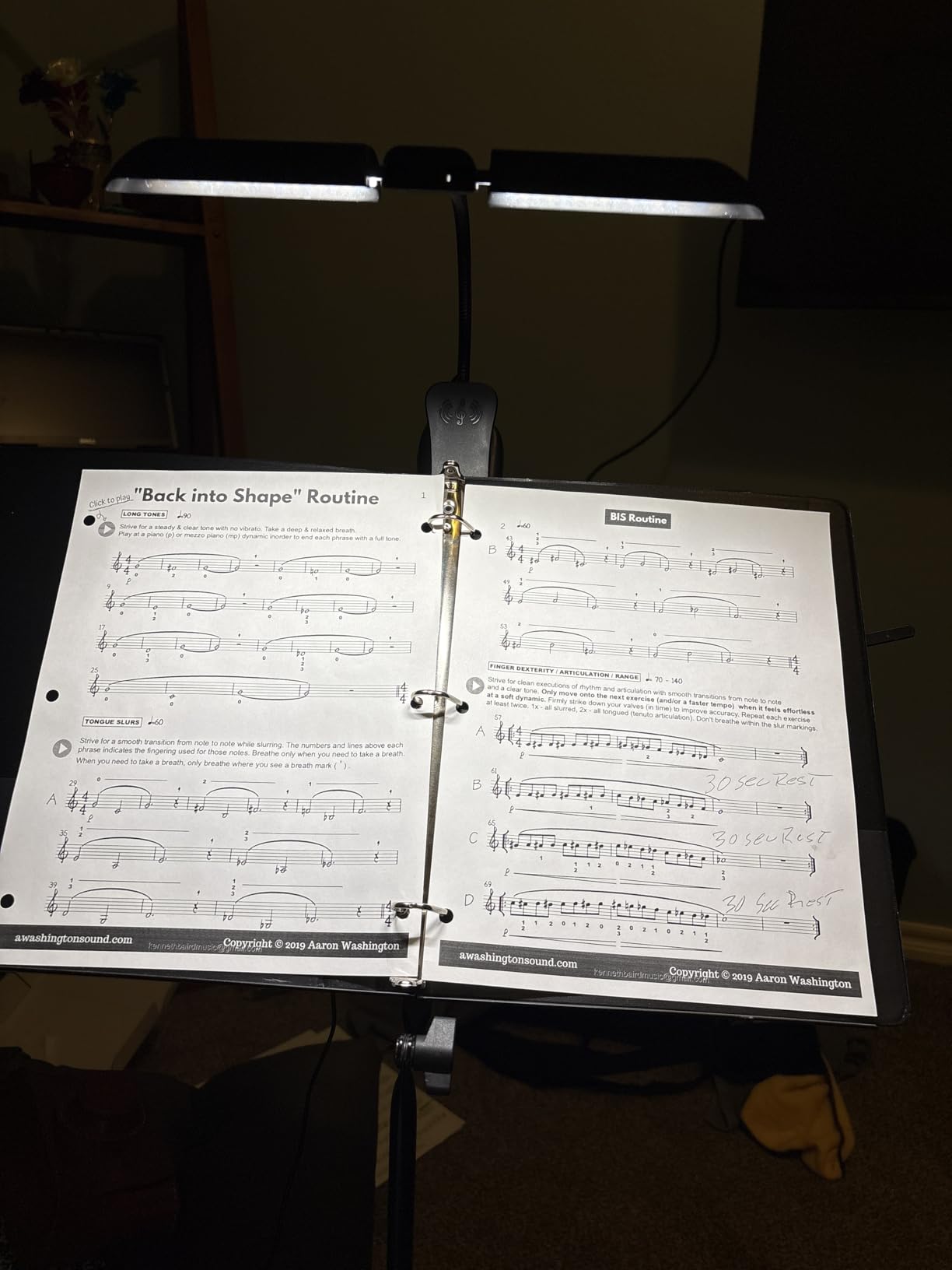 Vekkia Folding Music Stand Light - Portable 42 LED Rechargeable, Super Bright Clip-on Piano Lamp. Professional 5 Brightness x 3 Color Temperature, for Grand Piano, Book Reading customer photo 1