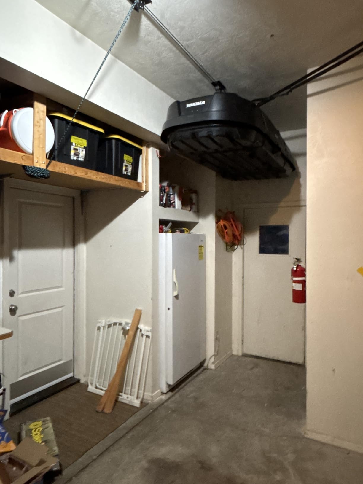 Ceiling Storage Hoist for Cargo Box - Heavy Duty Garage Storage Lift - Garage Pulley Lift System Holds 150 lbs and Fits 8-10 ft Tall Garage Ceilings customer photo 1
