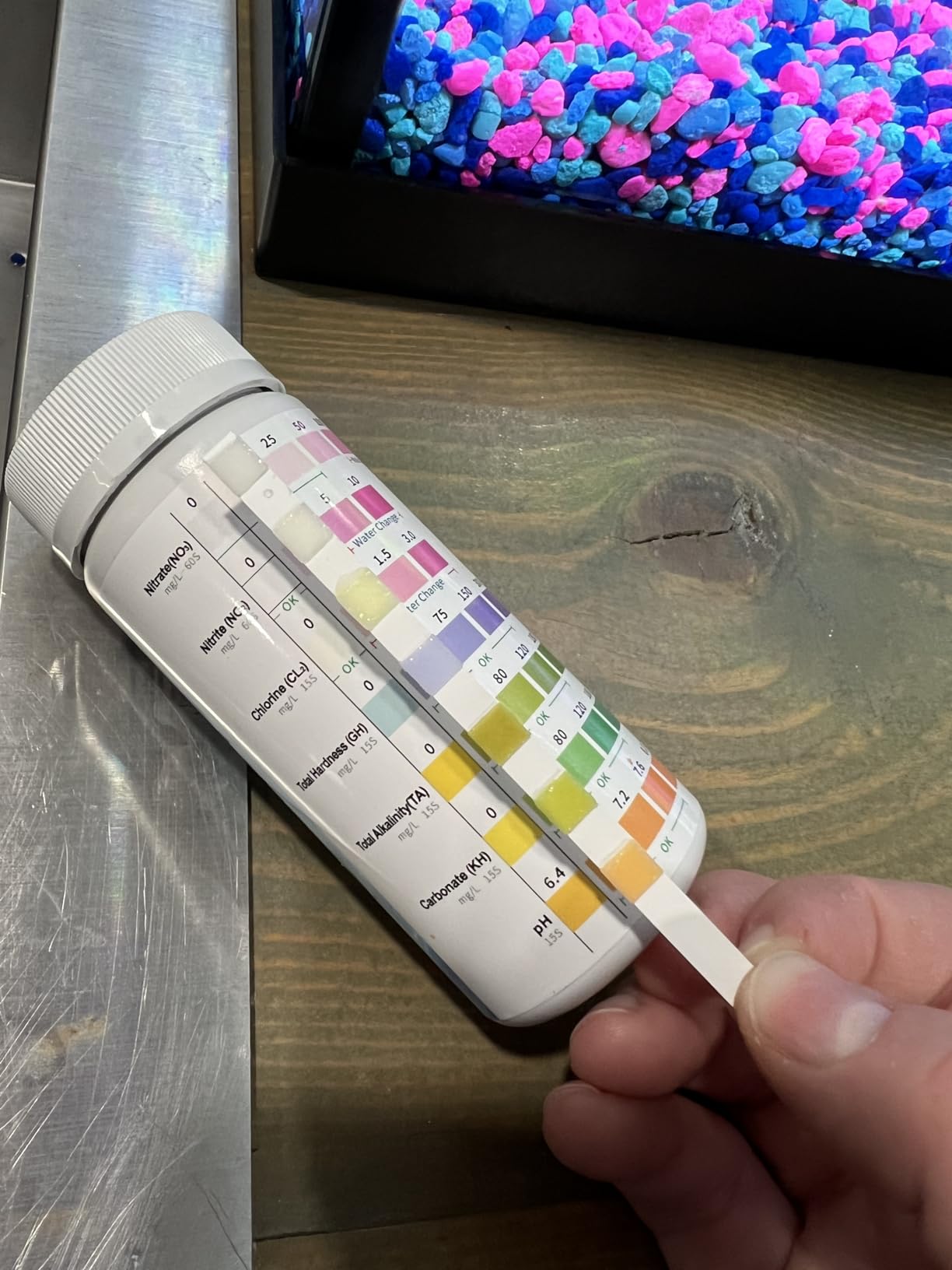 7 in 1 Aquarium Test Kit for Freshwater and Saltwater - 125 Aquarium Test Strips with Test Tube & Thermometer - Fast & Accurate Water Testing Strips for Aquarium/Pond/Pool customer photo 1