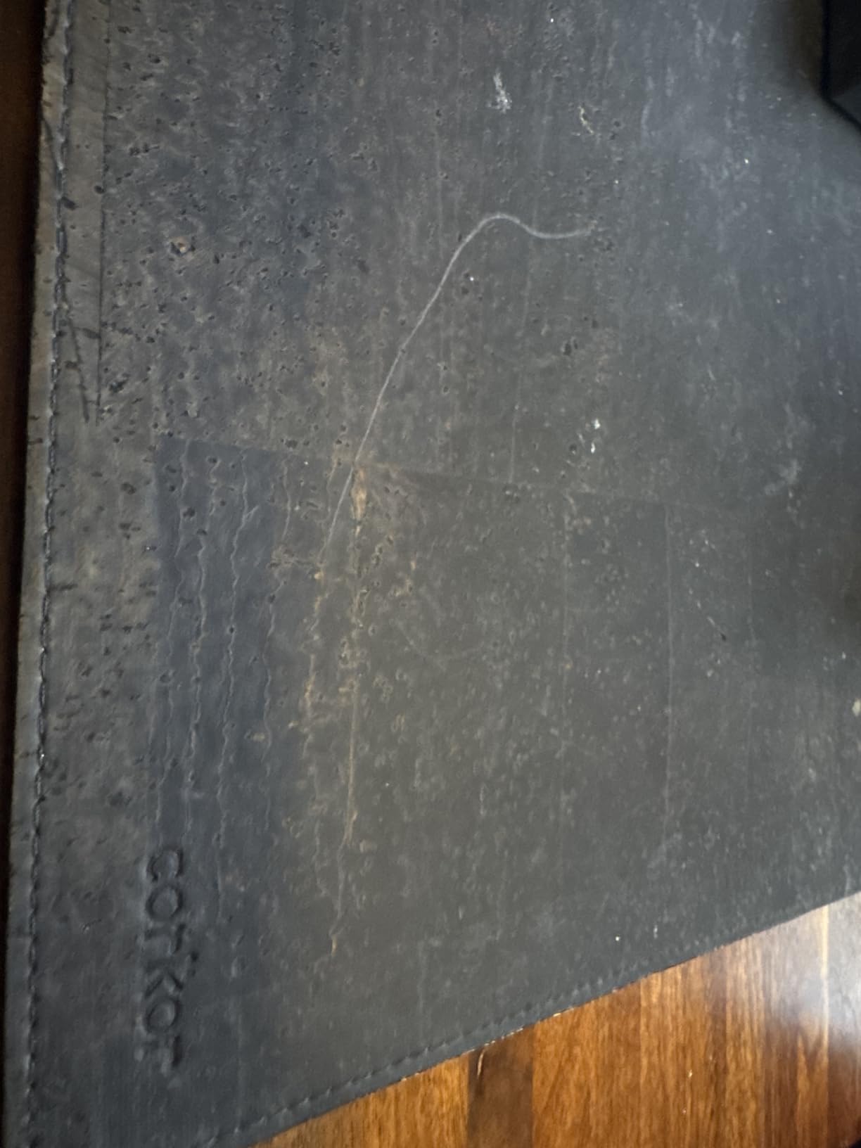 Corkor Cork Desk Pad - Table Mat - Vegan Leather - Cruelty Free - Eco Friendly - Light Brown customer photo 1