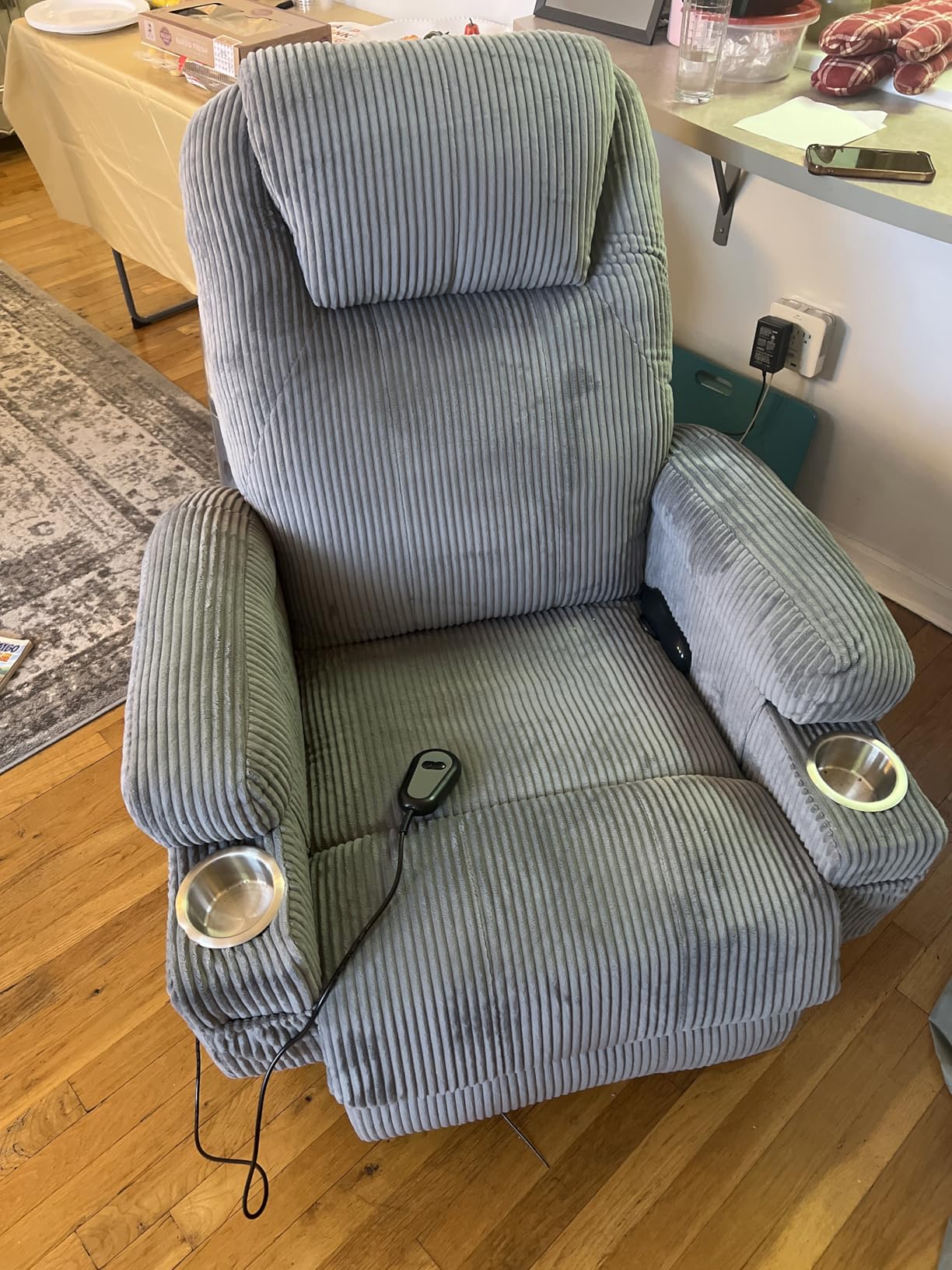 Flamaker Power Lift Recliner Chair Electric Lift Recliner for Elderly Power Lift Recliner Chair with Cup Holders Side Pockets for Living Room customer photo 2