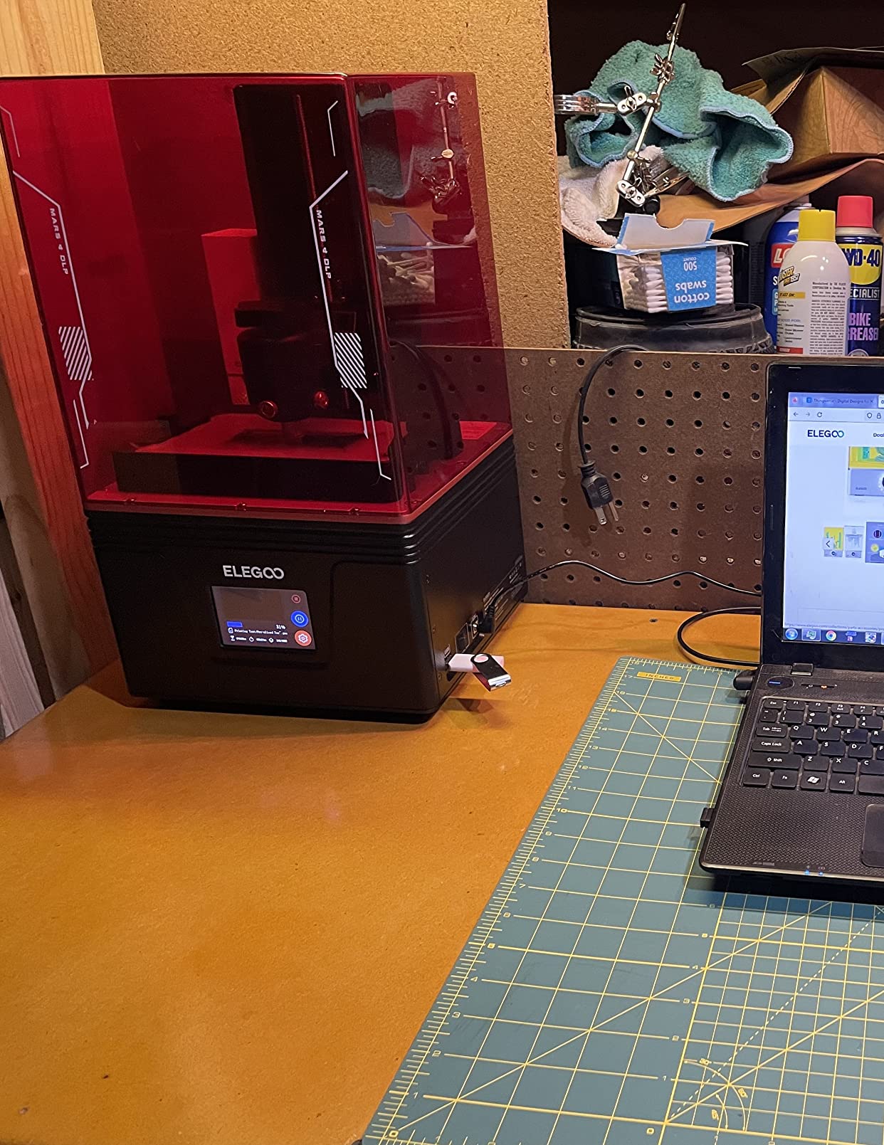 ELEGOO Mars 4 DLP 3D Printer, Desktop Resin 3D Printer with Ultra-Quiet Printing, 20000+ Hours Service Life, and Ultra-Low Operating Power, Printing Size of 5.22 x 2.94 x 5.9 inches customer photo 1
